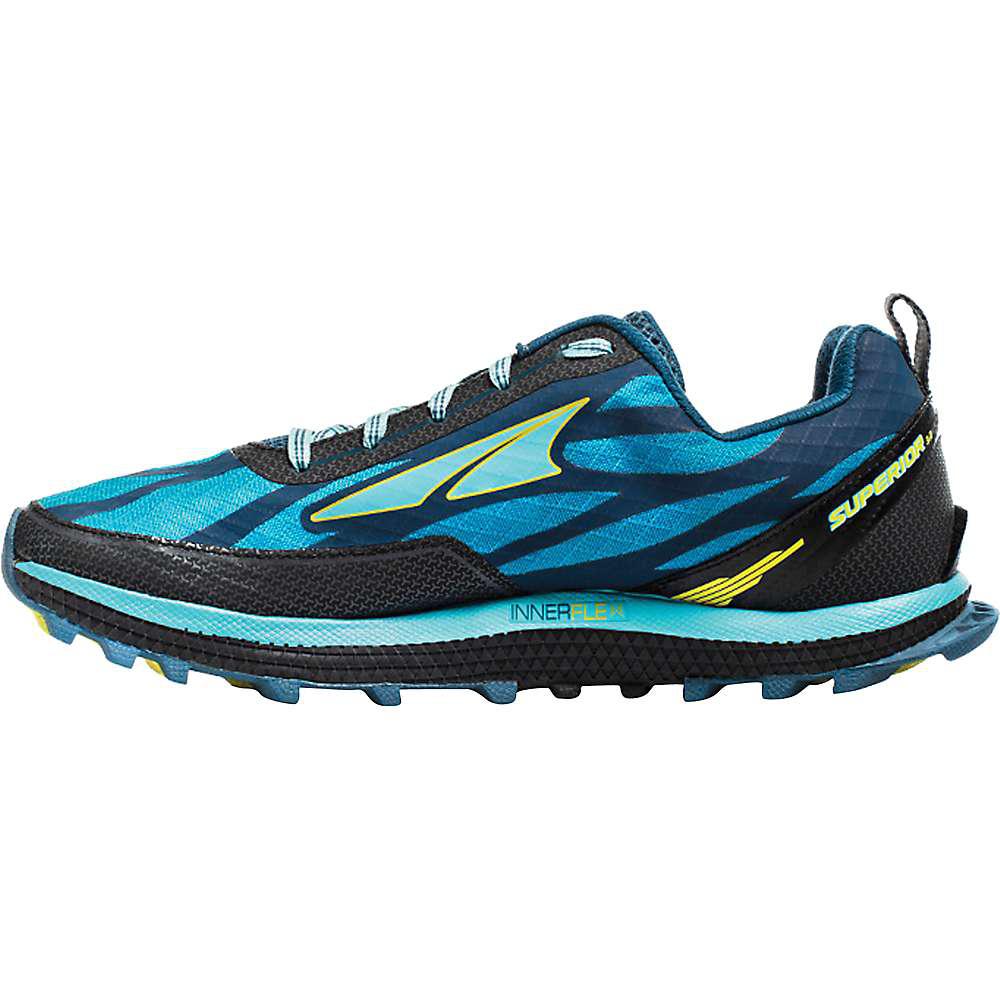 Altra Rubber Superior 3.0 Trail Shoe in Blue / Lime (Blue