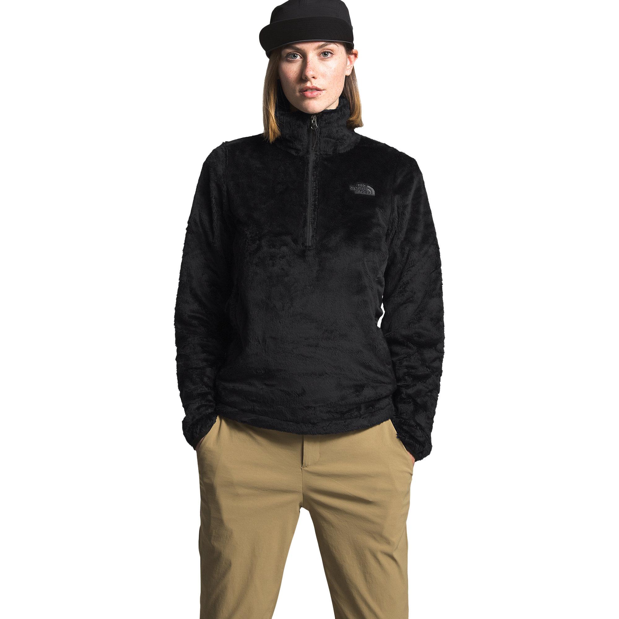 The North Face Synthetic Osito Hybrid 1/4 Zip Jacket in Black Save 34