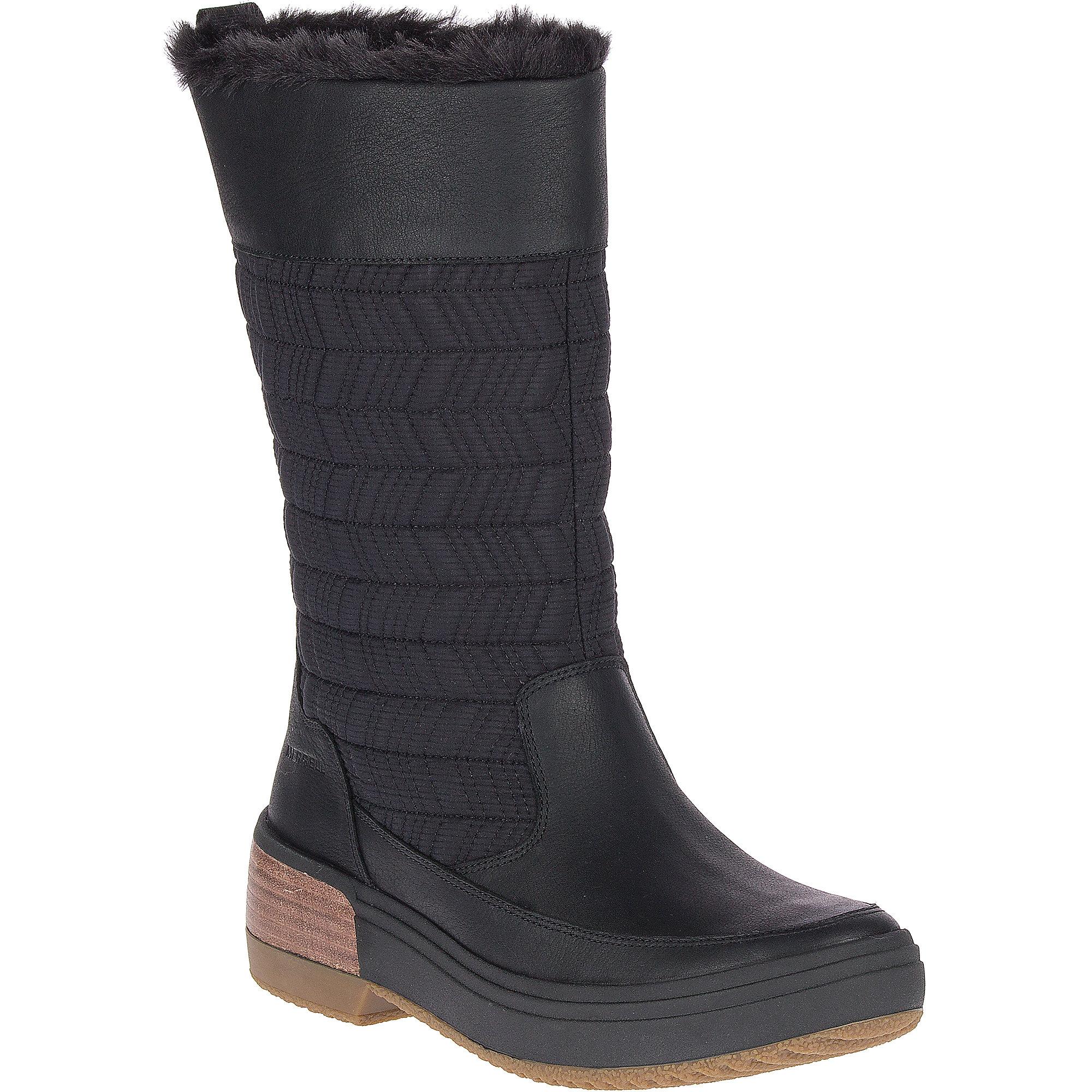 merrell haven tall buckle strap boot