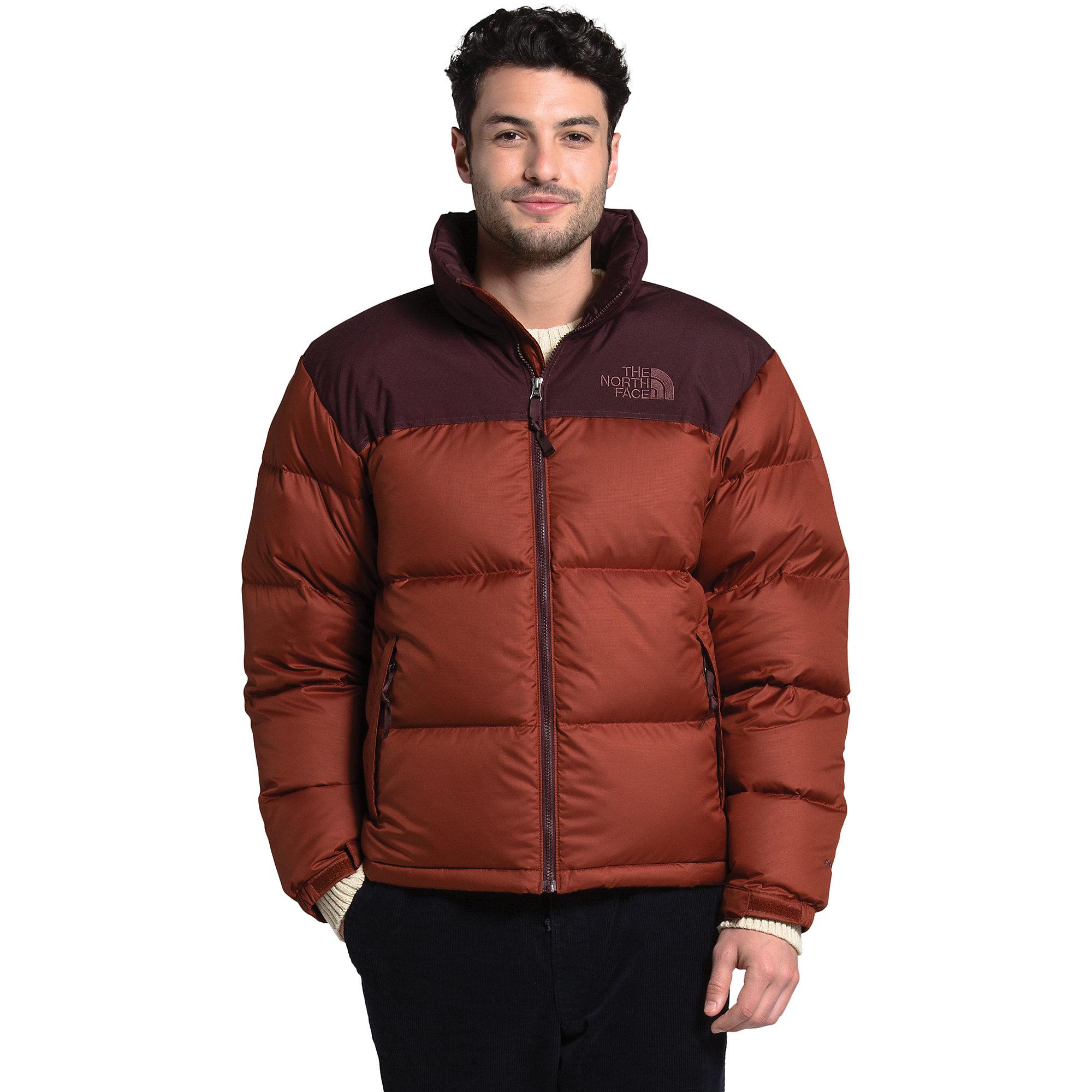 The North Face Synthetic Eco Nuptse Jacket in Brown for Men - Lyst