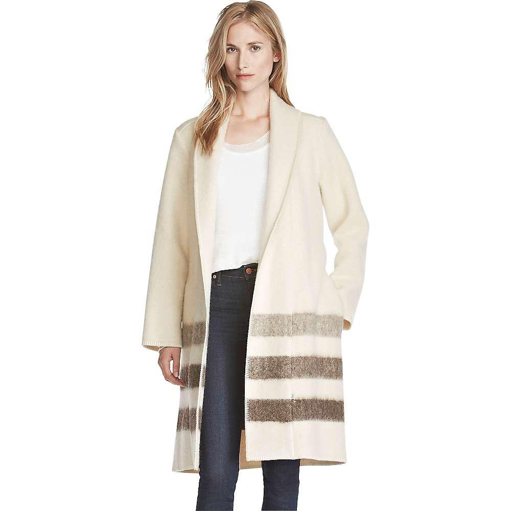 Woolrich Leather Doubleweave Blanket Coat in Natural Lyst