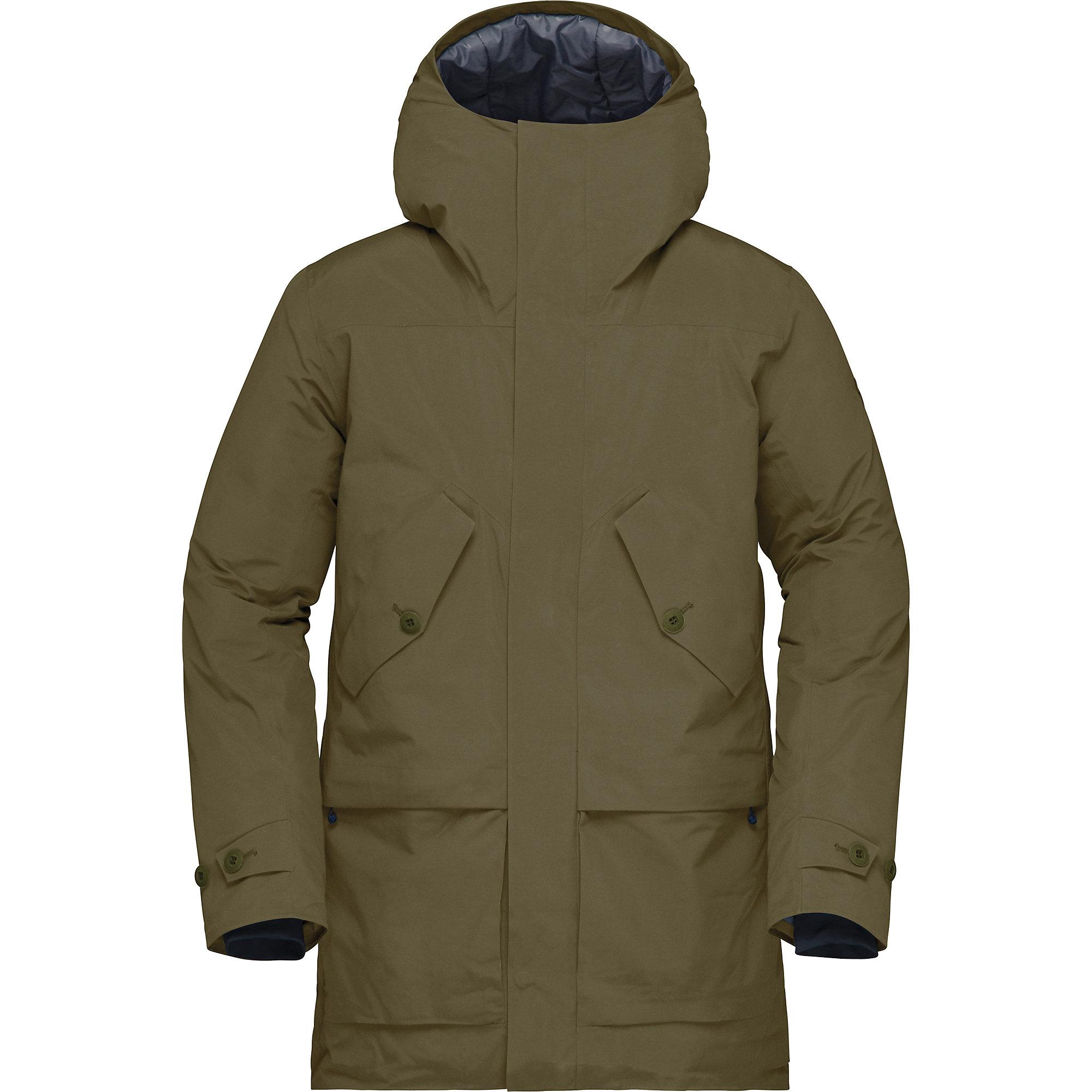 Norrøna Fleece Oslo Goretex Insulated Parka in Olive Night (Green) for