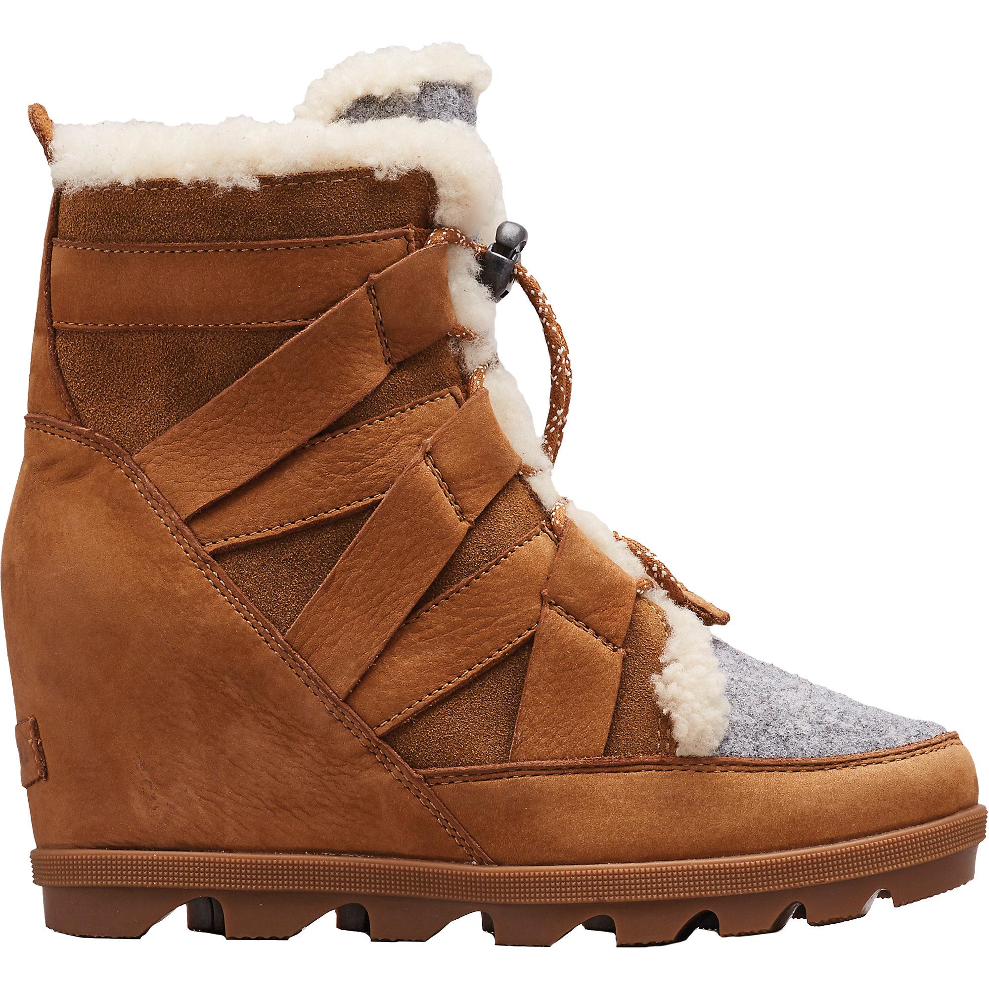 Sorel Felt Joan Of Arctic Wedge Ii Cozy Boot in Camel Brown (Brown) - Lyst