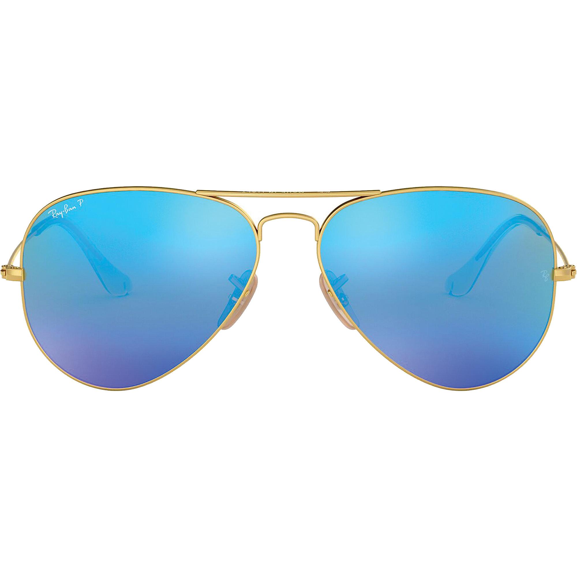 Ray Ban Ray Ban Aviator Gradient Polarized Sunglasses In Blue Lyst