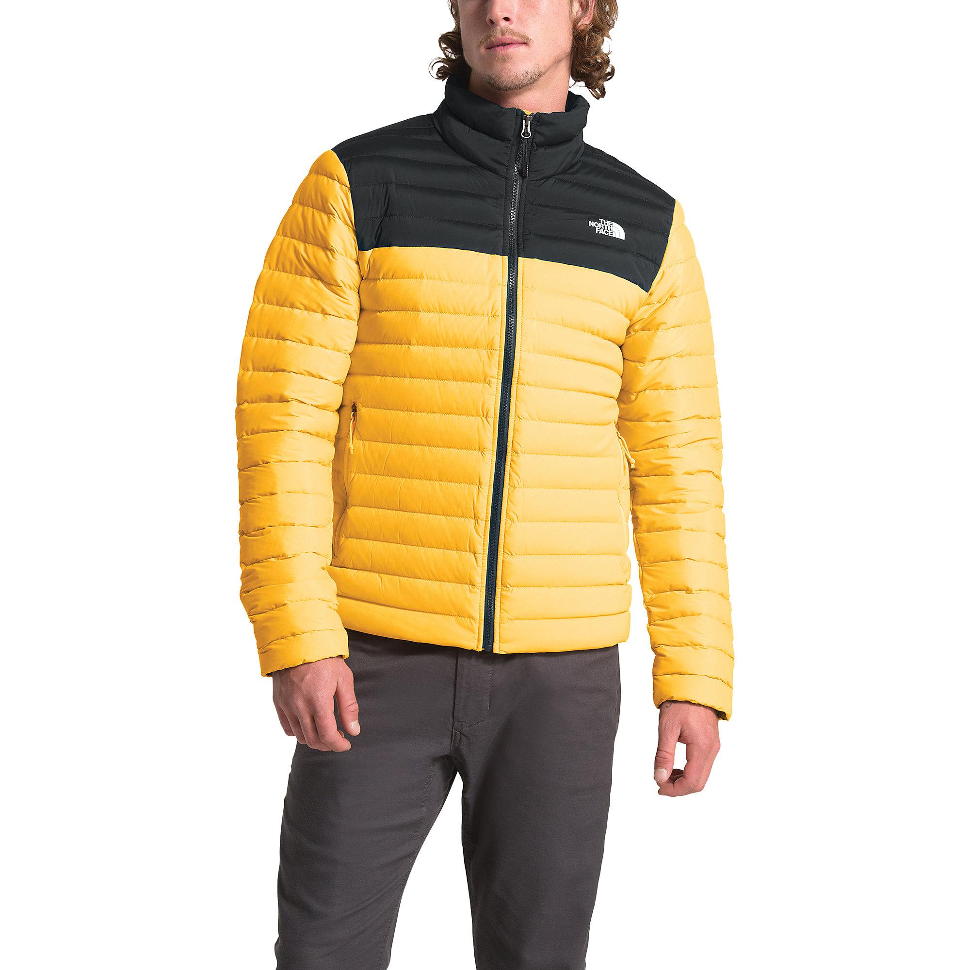 north face down jacket yellow
