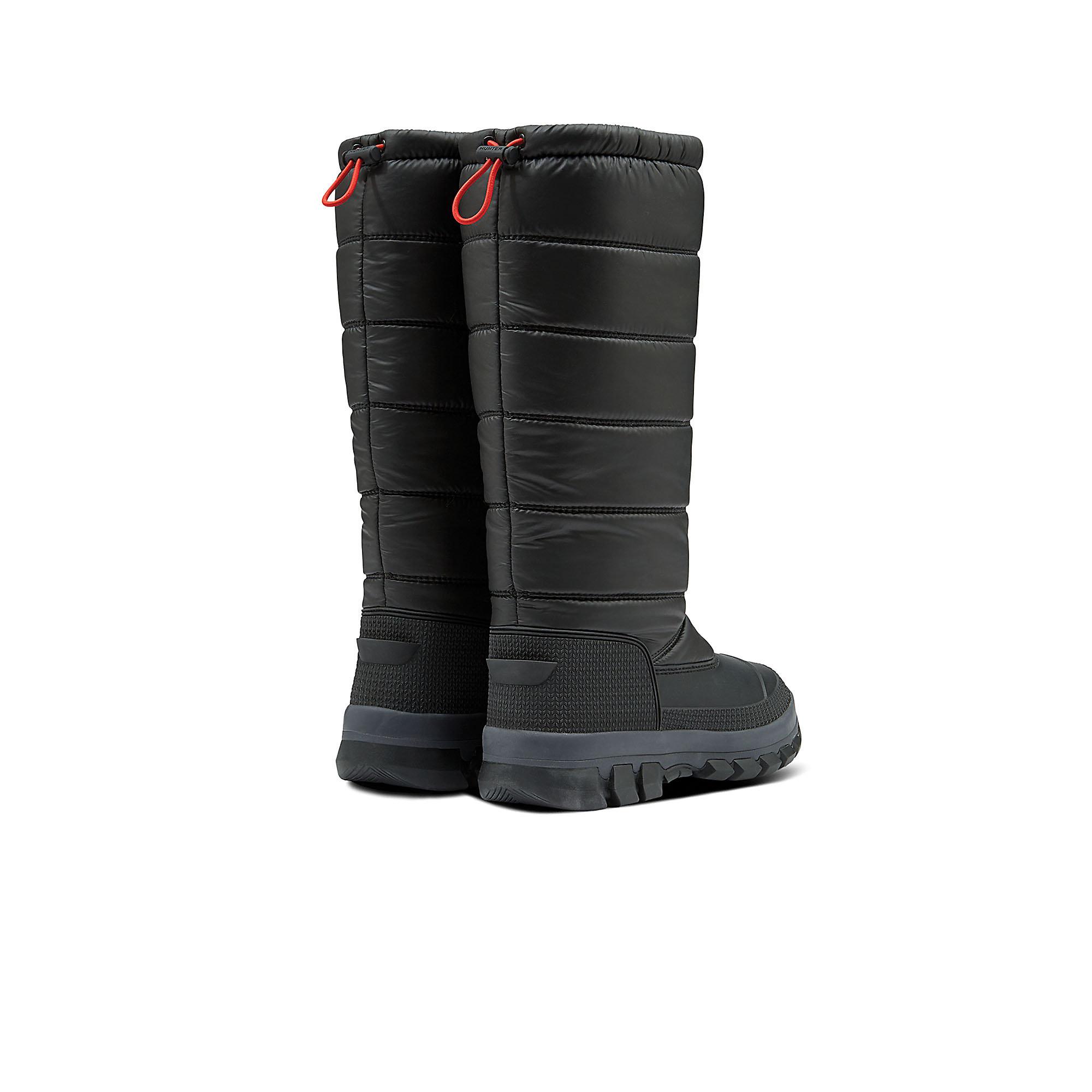 hunter black insulated snow boot