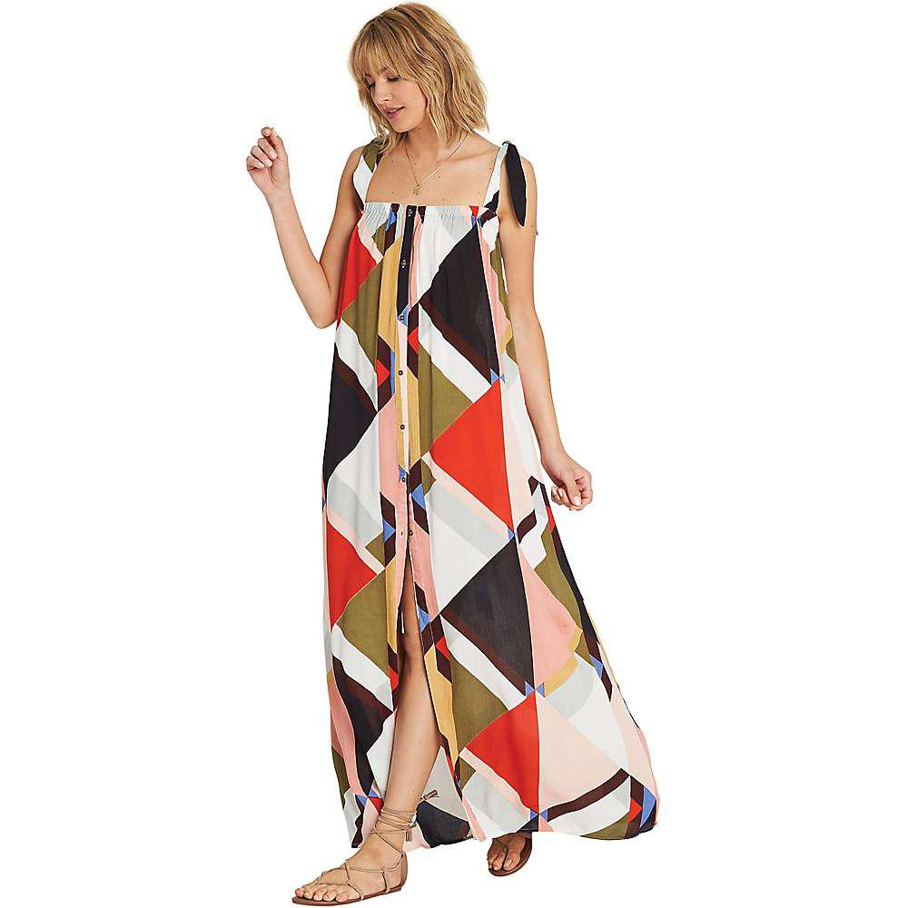 rainbow gate printed maxi dress