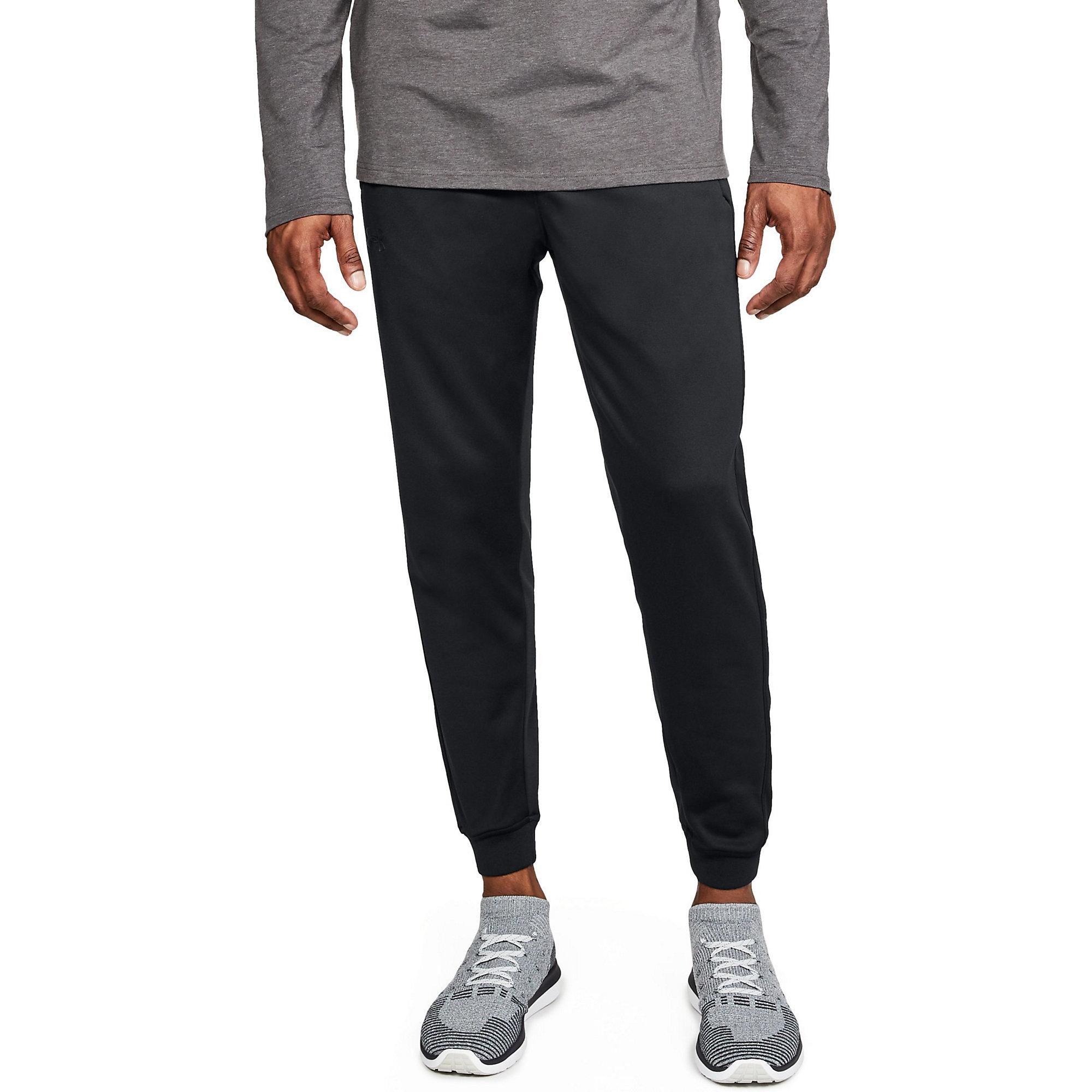 under armour fleece joggers black