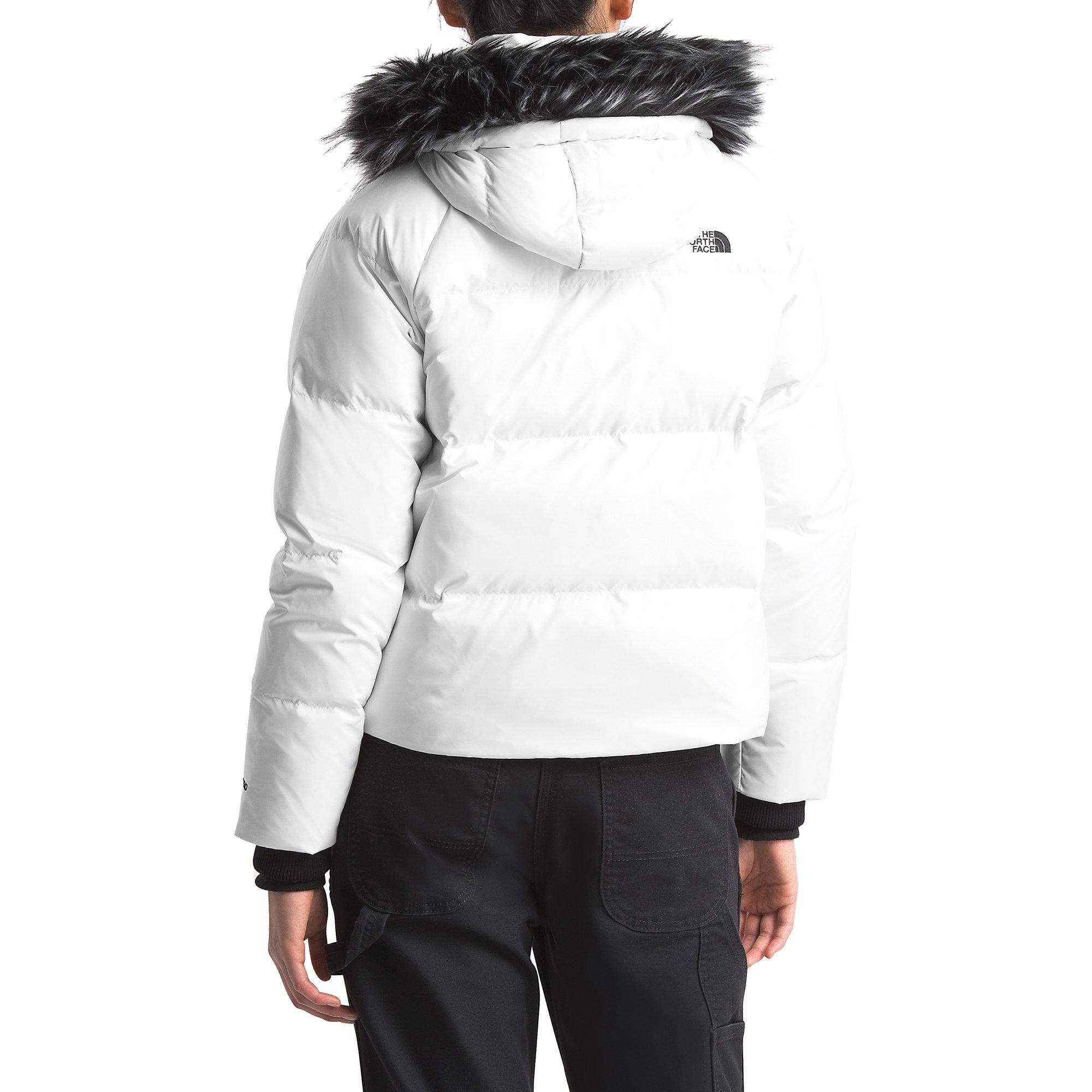 The North Face Dealio Down Crop Jacket In White Lyst