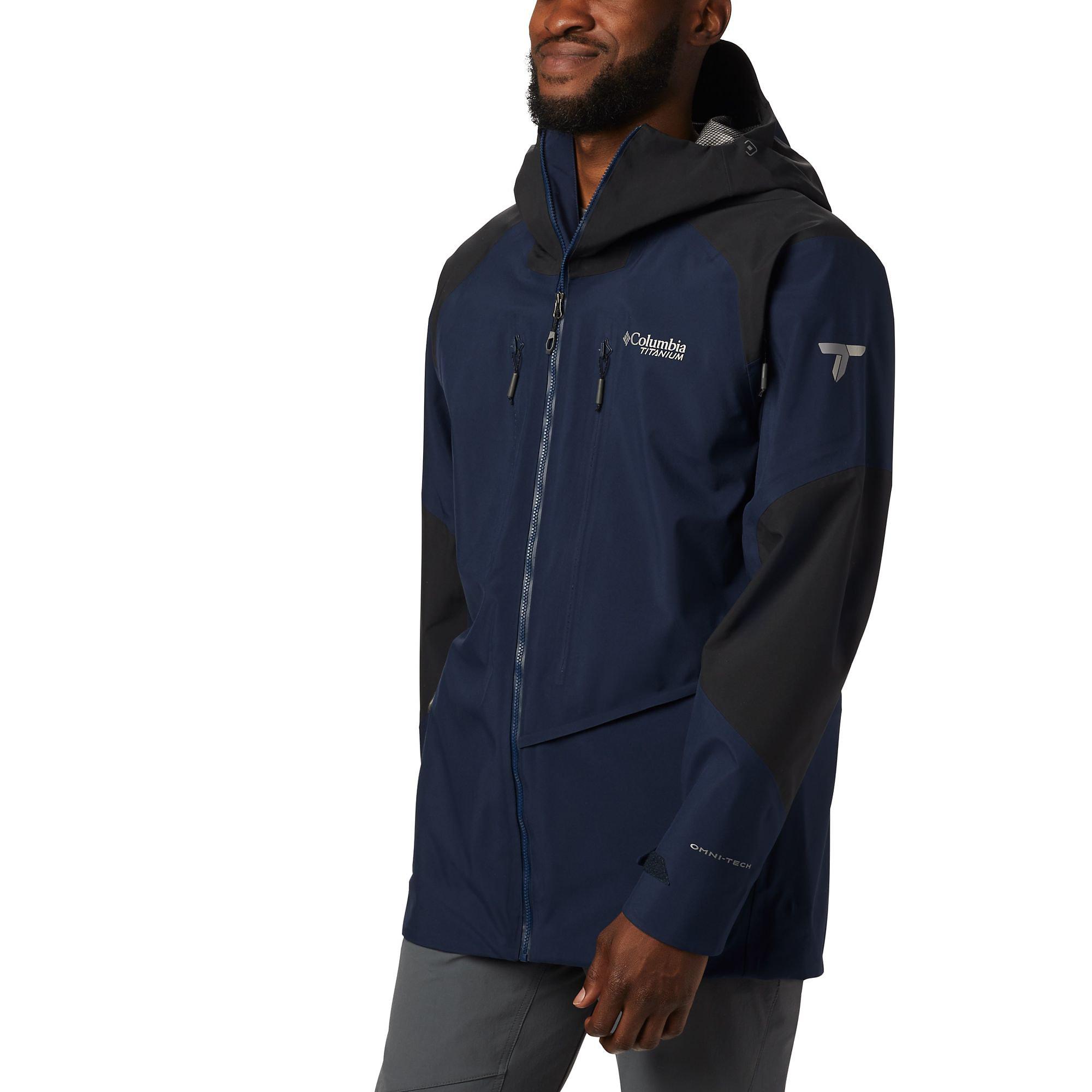 Columbia Synthetic Titanium Snow Rival Shell Jacket in Blue for Men - Lyst