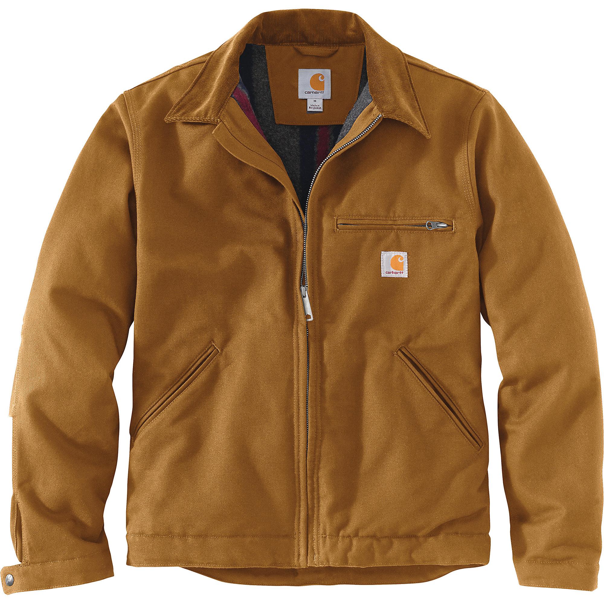 Carhartt Cotton Duck Detroit Jacket in Brown for Men - Lyst