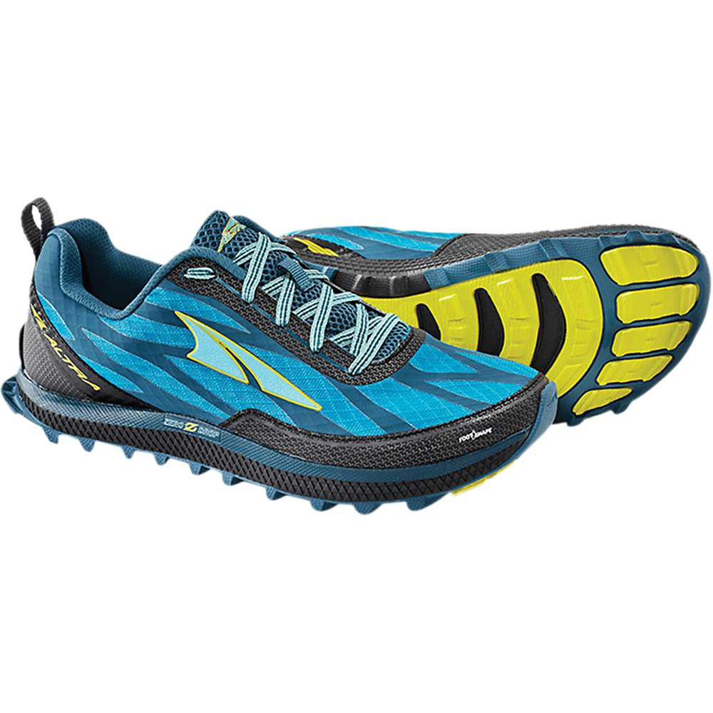 Altra Rubber Superior 3.0 Trail Shoe in Blue / Lime (Blue