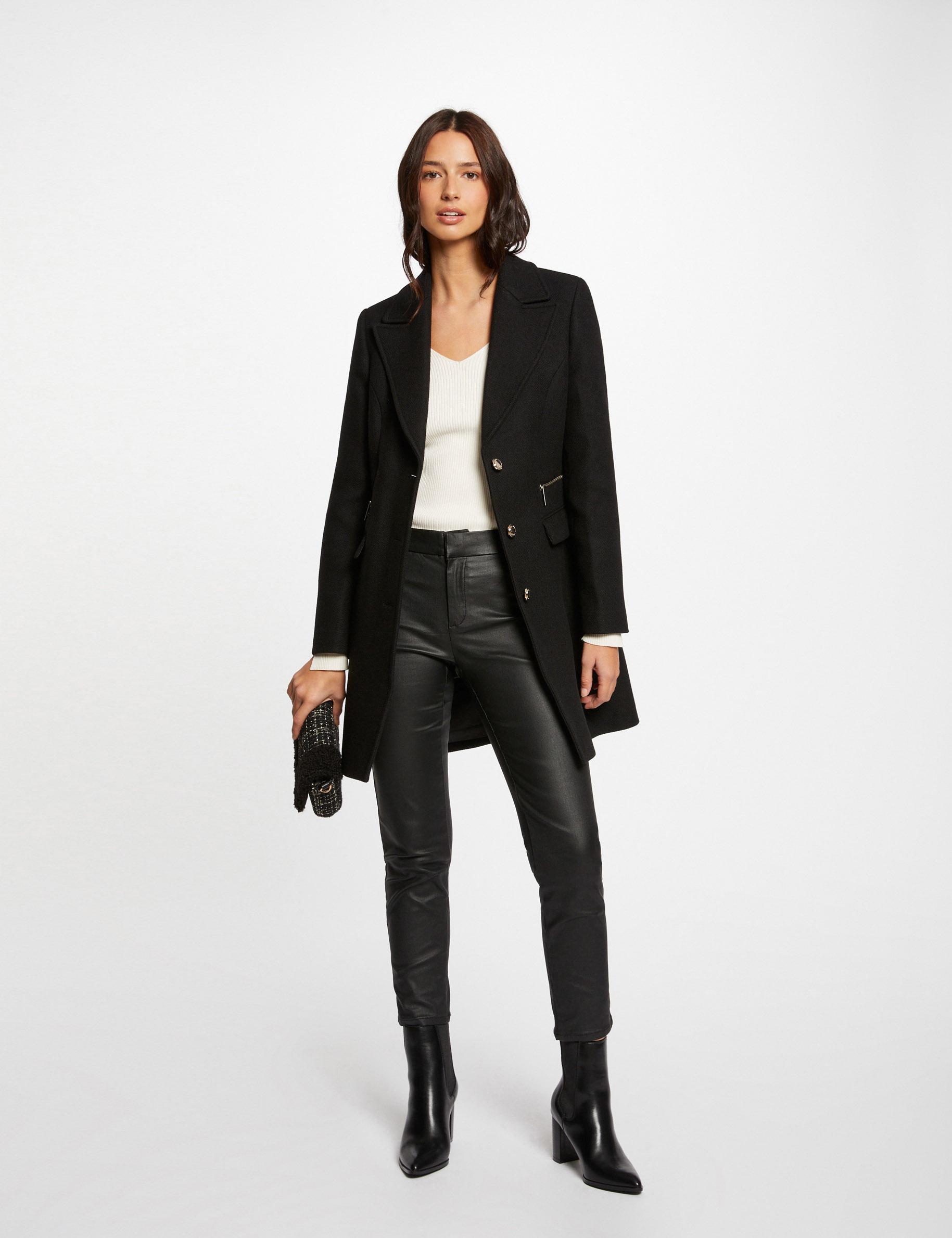 Manteau noir cintre hotsell
