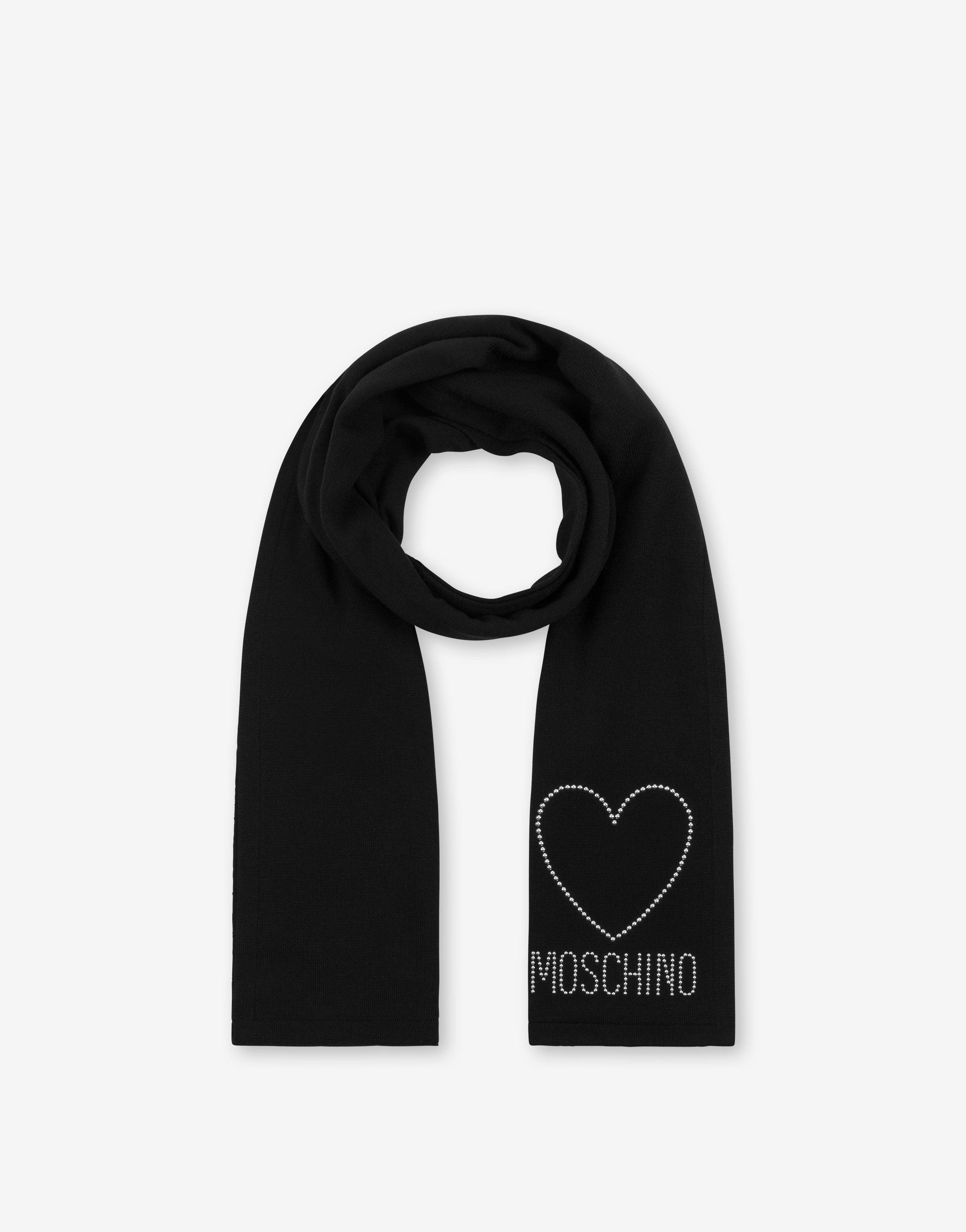 【MOSCHINO】Moschino Couture Scarf Woman Black Moschino Scarves and mufflers for Women | Online Sale up to