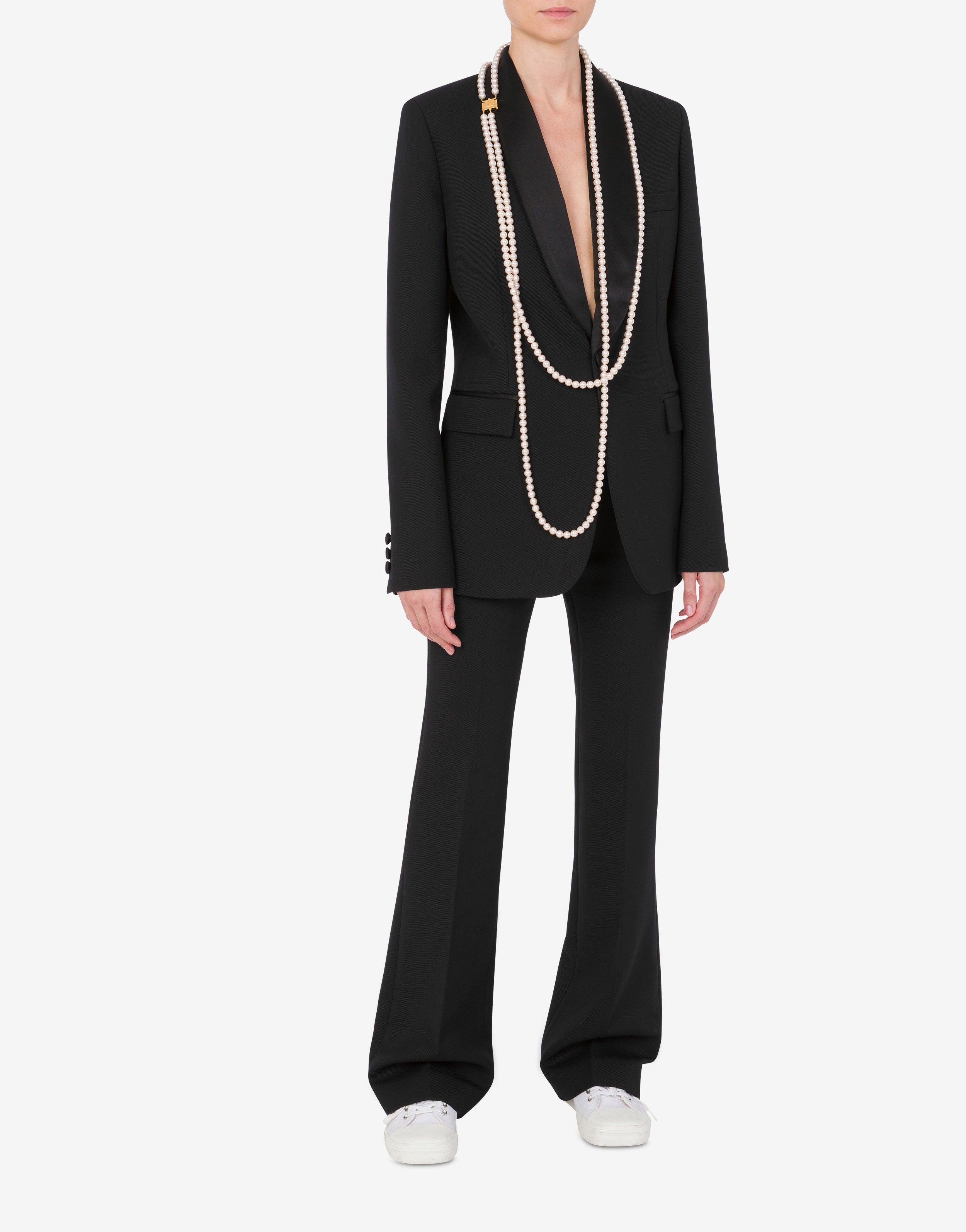 スーツ MOSCHINO Women Suit Jackets 051254243555 Black Moschino Blazers, sport coats and suit jackets for Women