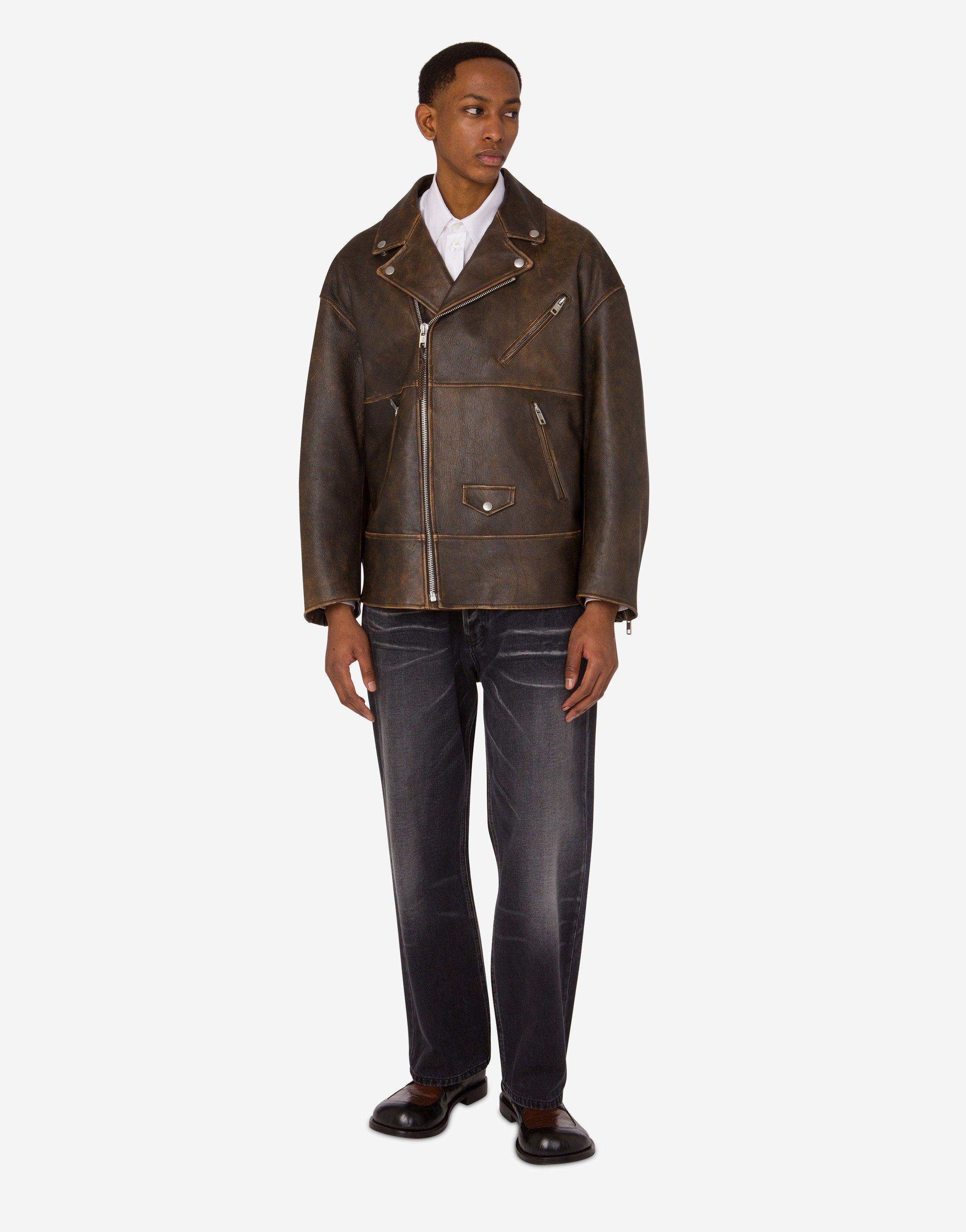 Moschino Leather jackets for Men | Online Sale up to 53% off