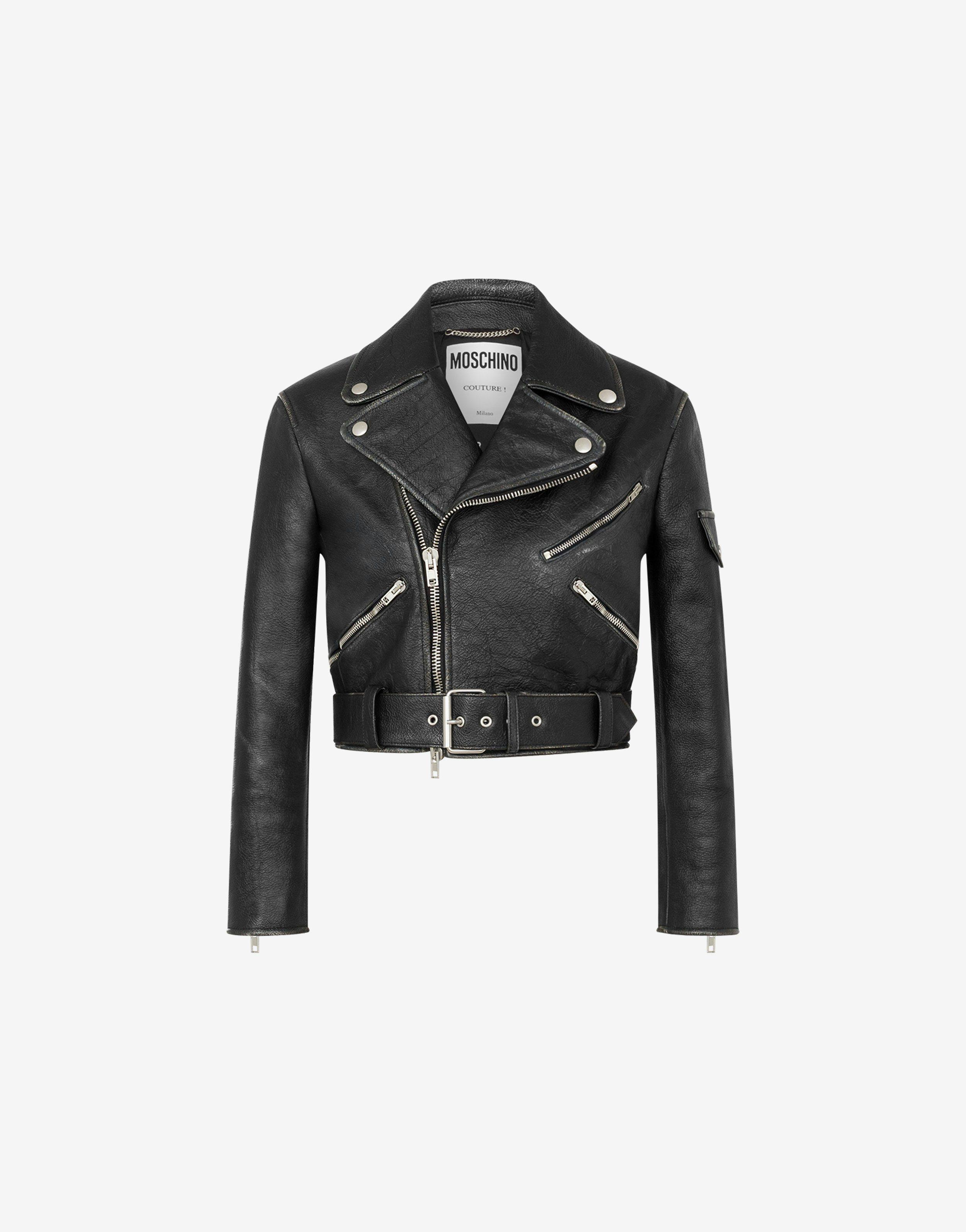 Moschino Leather jackets for Women | Online Sale up to 83