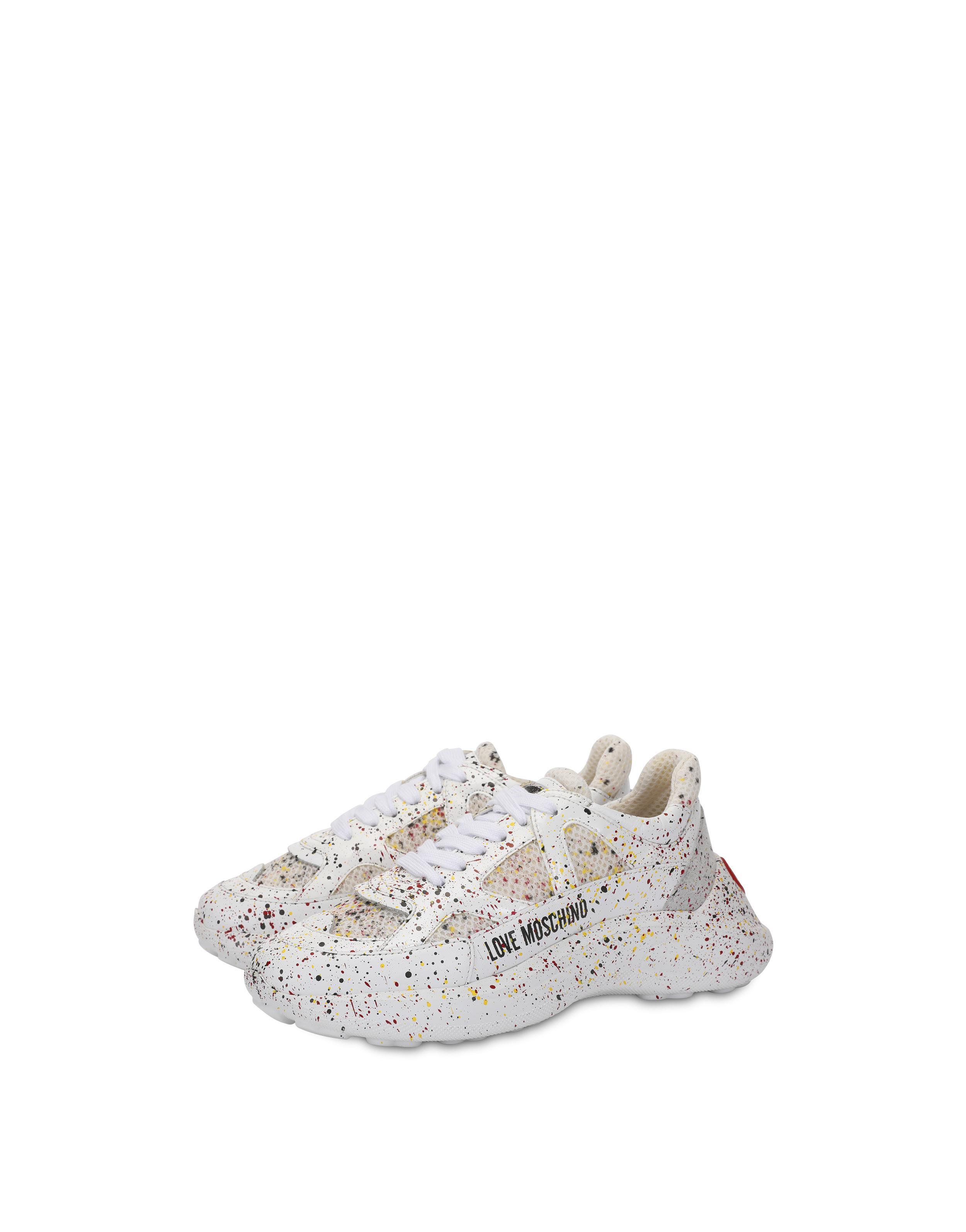 love moschino paint sketch sneakers
