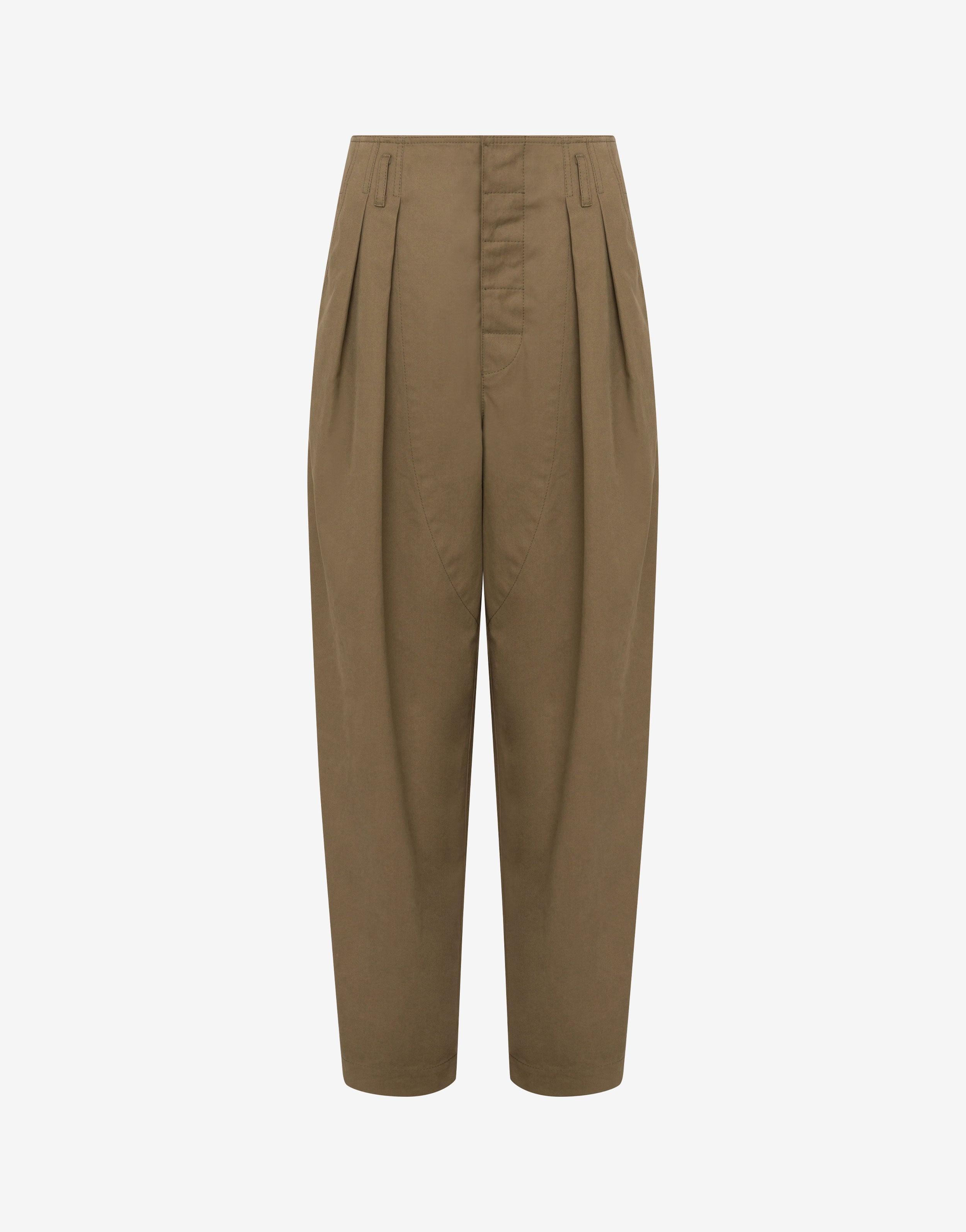 パンツ MOSCHINO Women Straight Pants A03075420 Brown Brown Moschino Pants for Women | Lyst
