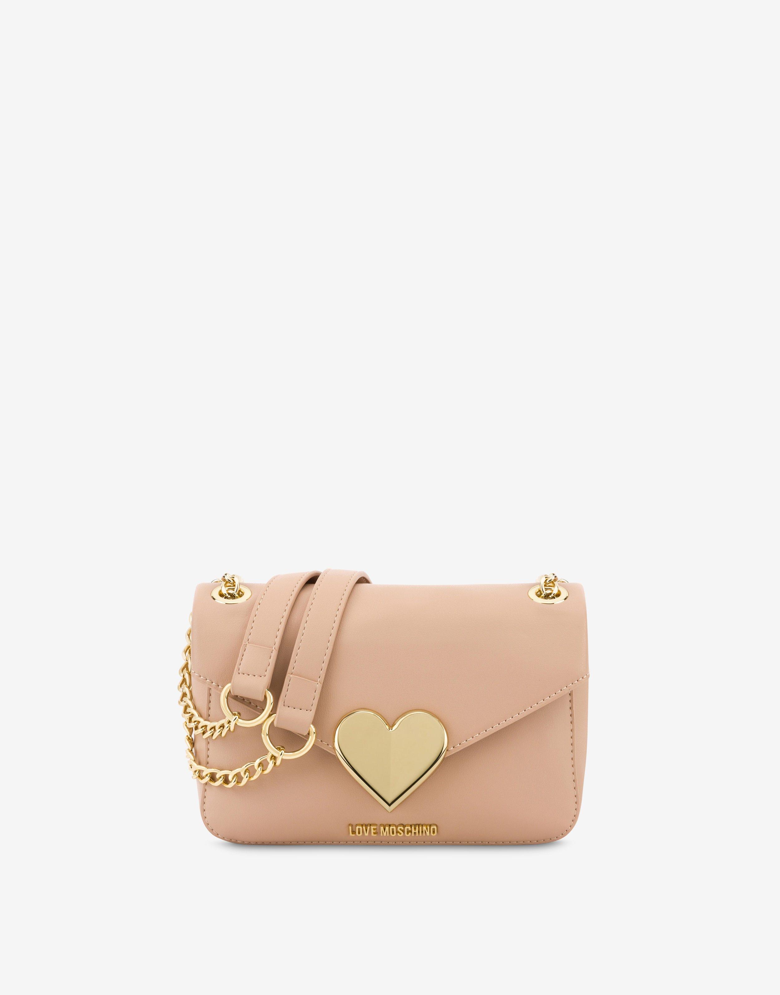 Moschino Gracious Eco-friendly Shoulder Bag in Natural | Lyst UK