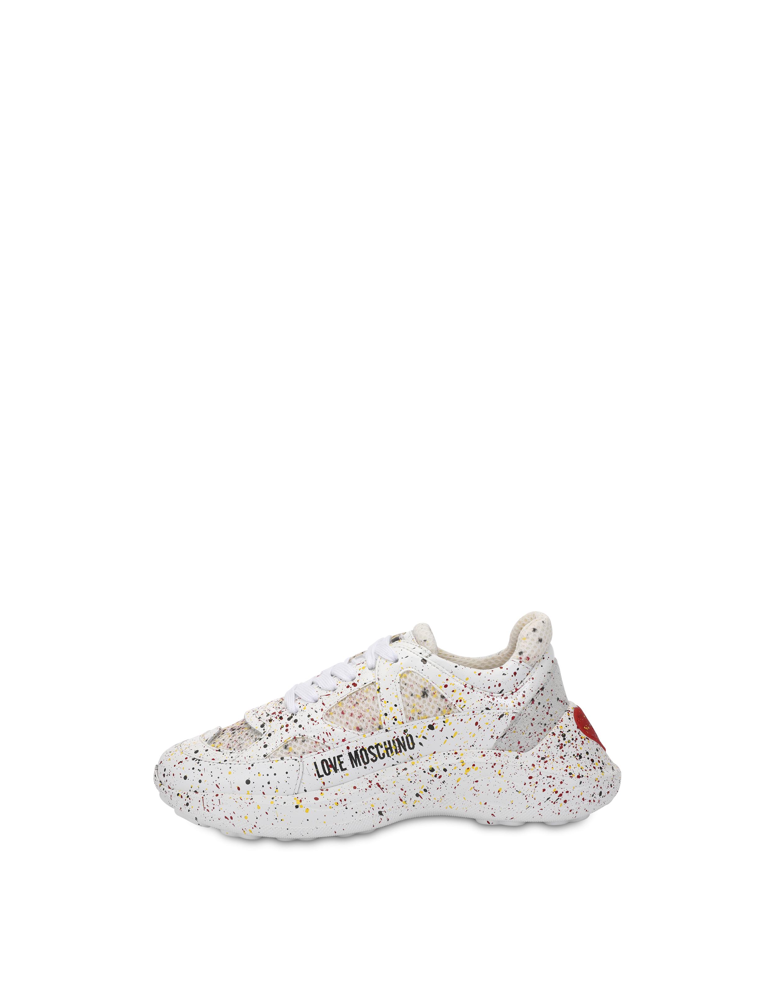 love moschino paint sketch sneakers
