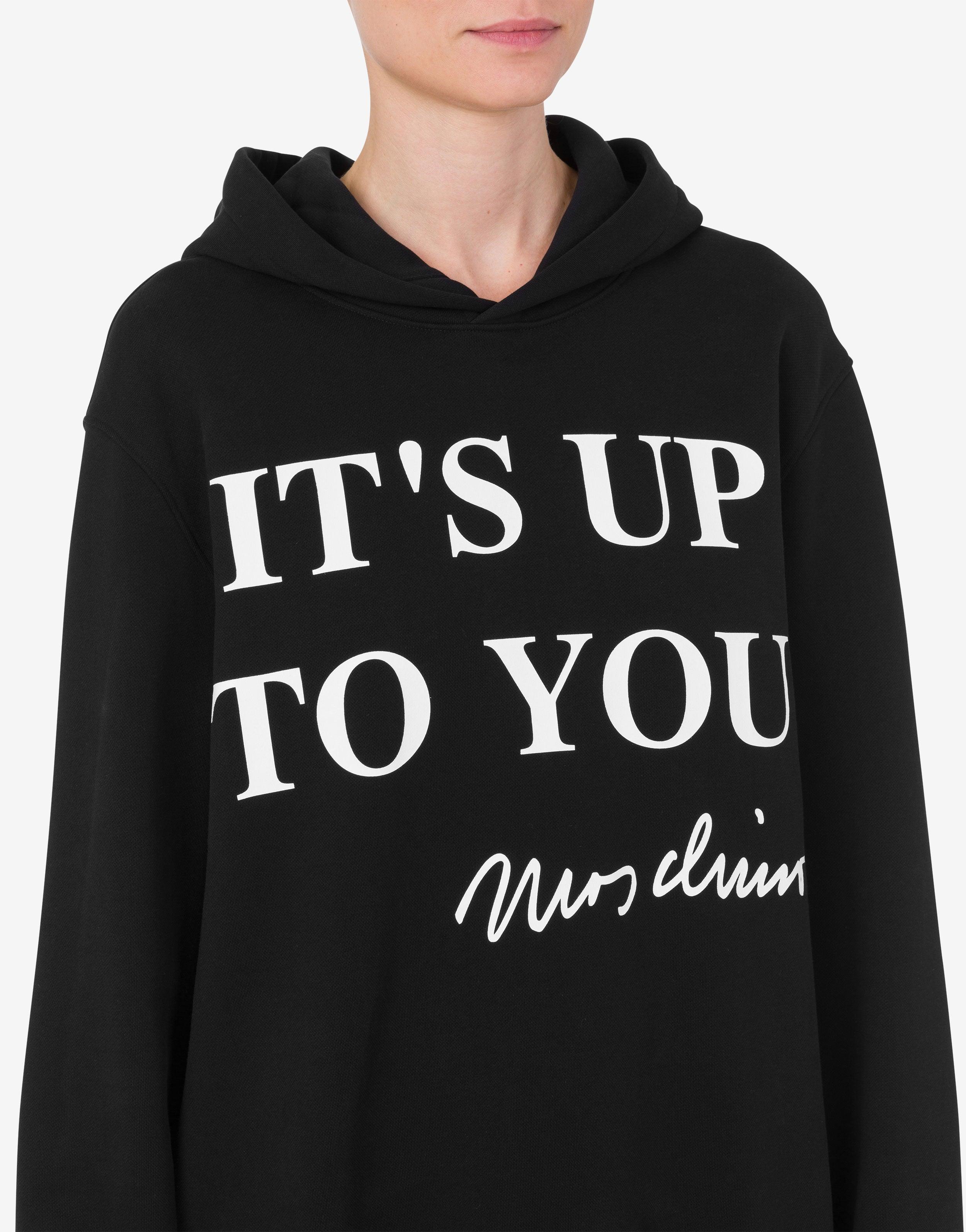 パーカー・フーディ Moschino \"GUILT WITHOUT GUILT\" SWEATSHIRT (17887228_6555) moschino-couture-printed-logo-