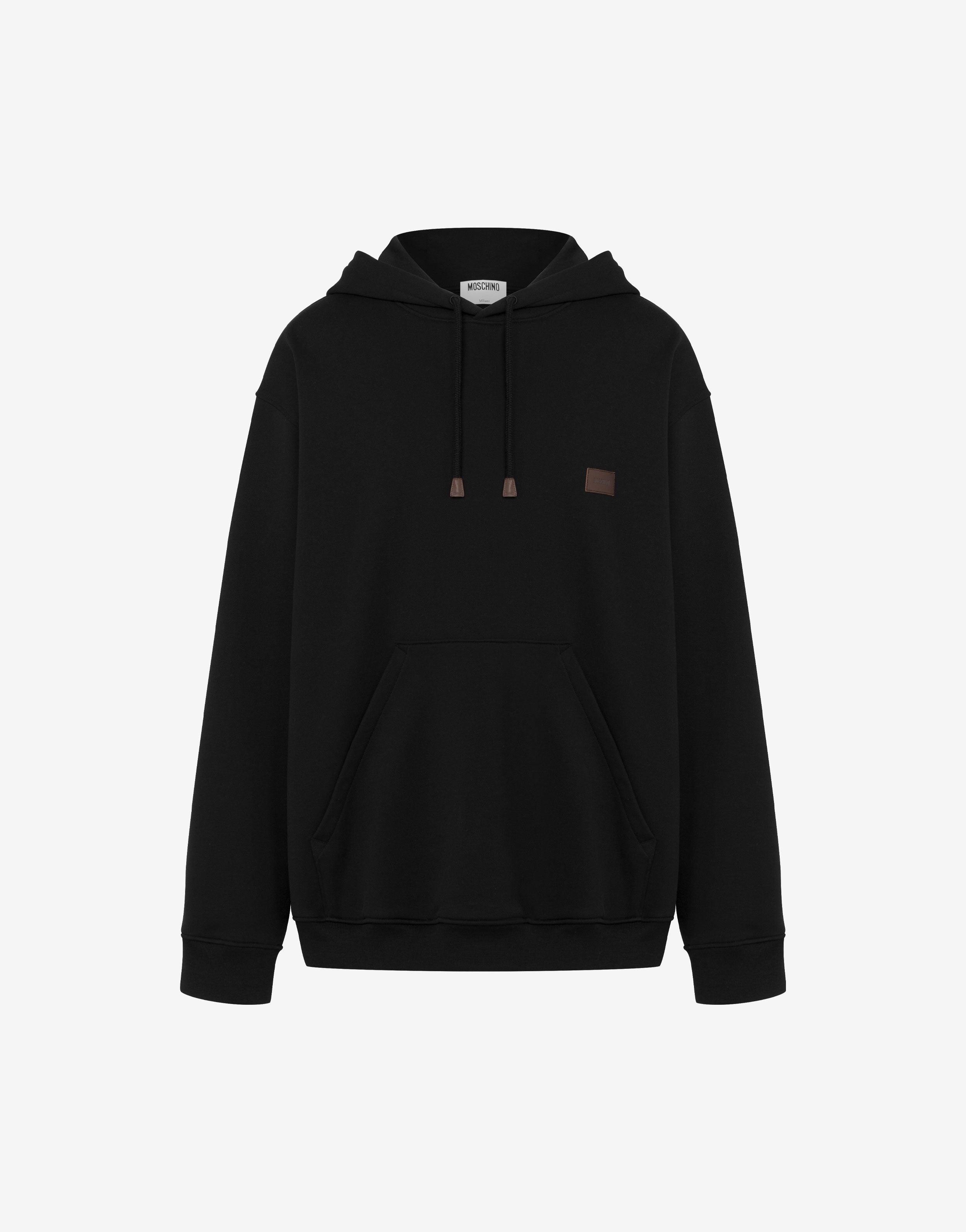パーカー・フーディ Moschino Black Cotton Hoodie Logo Print 22322629_52764938_600.jpg
