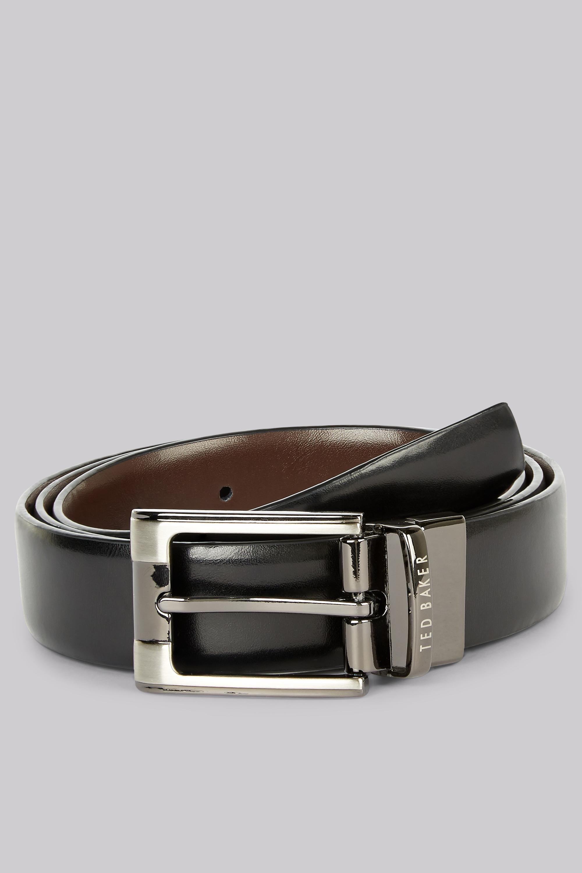 Ted Baker Black Reversible Leather Belt for Men Lyst