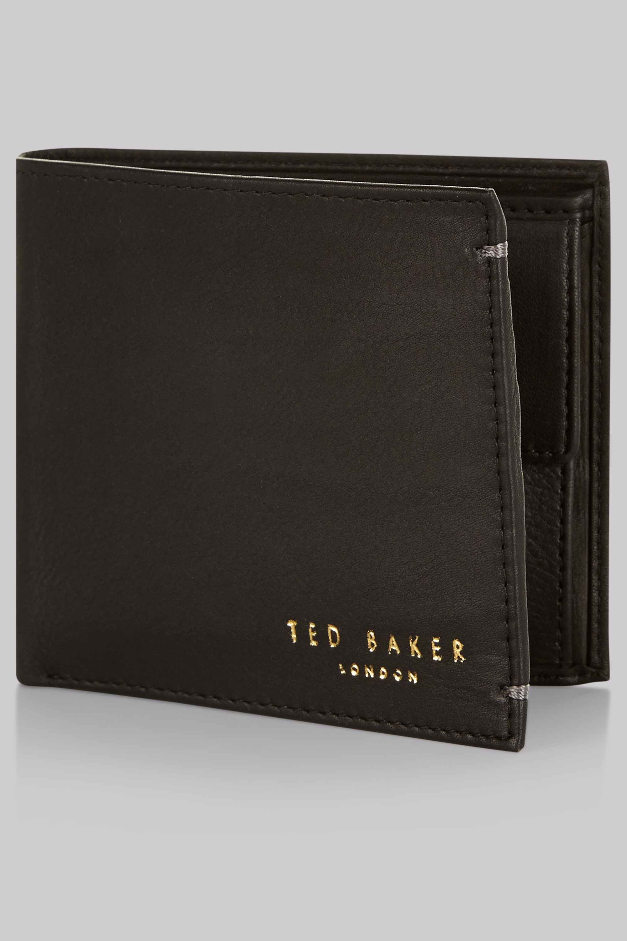 Ted baker Black Leather Wallet in Black for Men Lyst