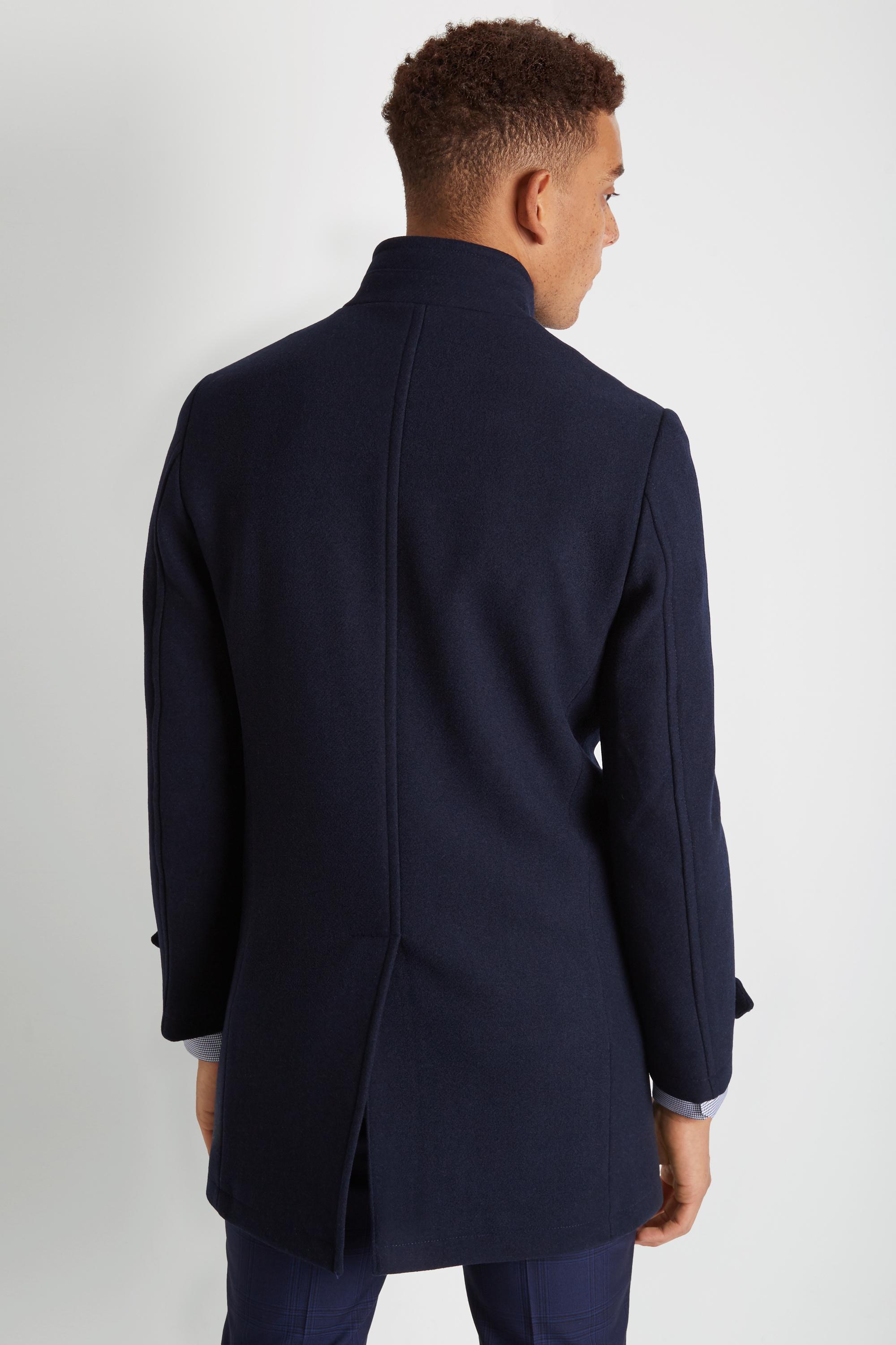 navy funnel coat