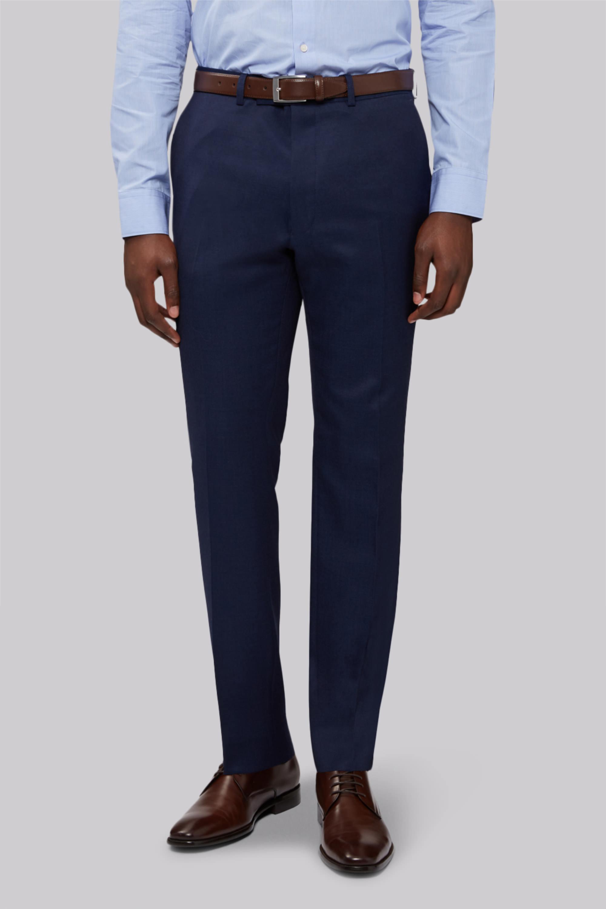 Slim Fit Bright Blue Milled Trouser 