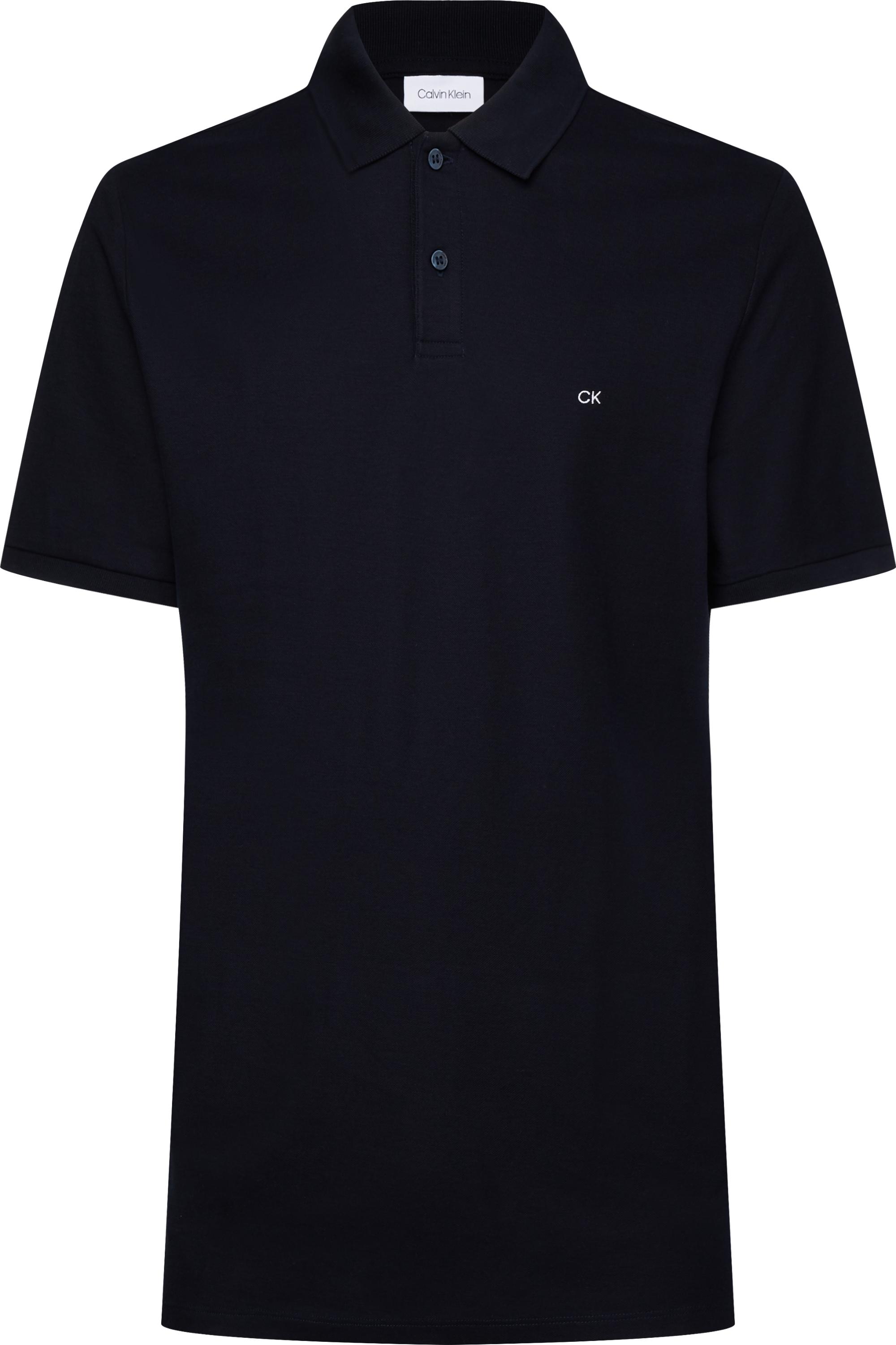 Calvin Klein Cotton Navy Pique Slimfit Polo Shirt in Blue for Men Lyst