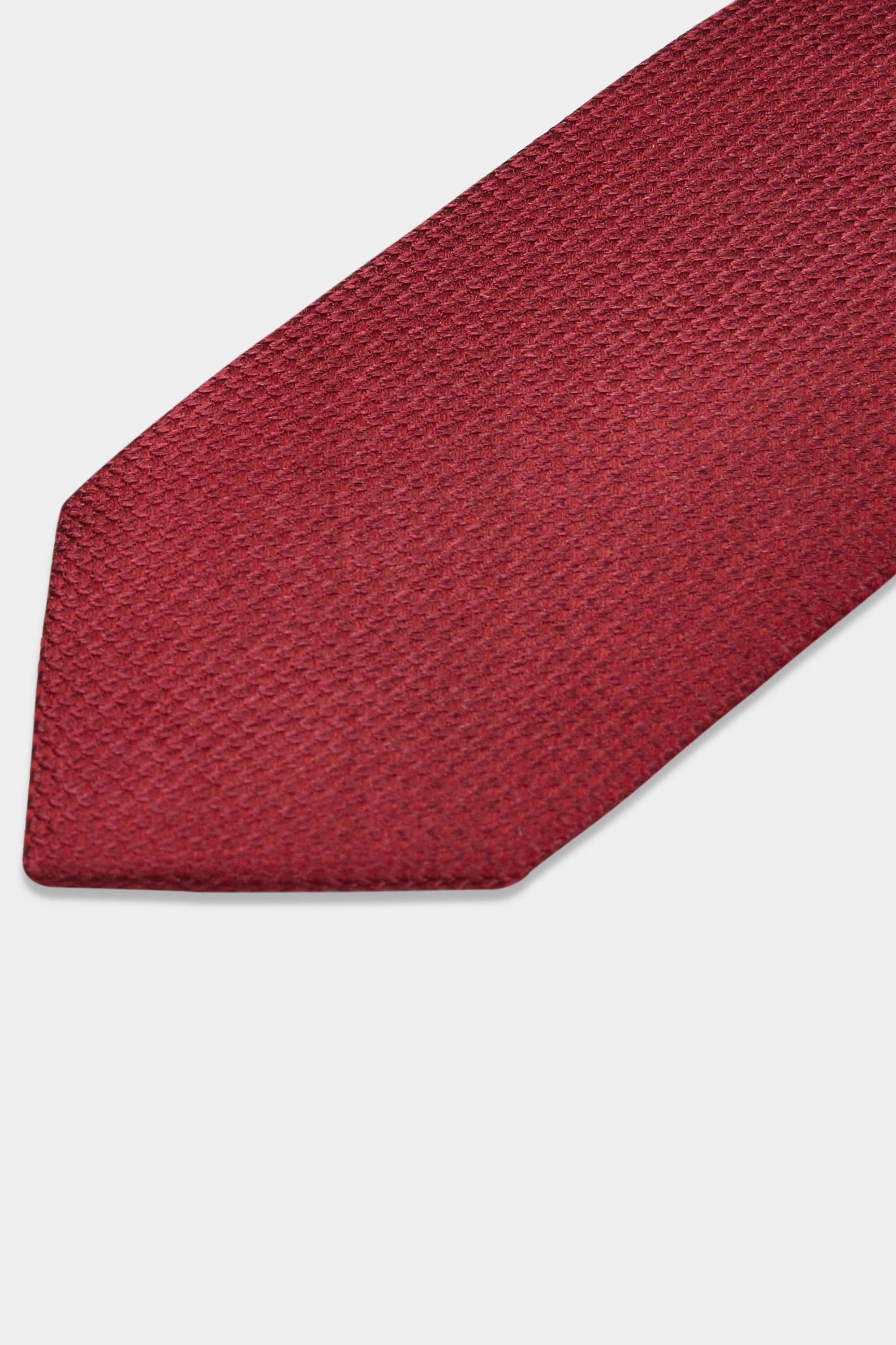 Moss Bros Burgundy Semi-textured Silk Tie for Men - Lyst