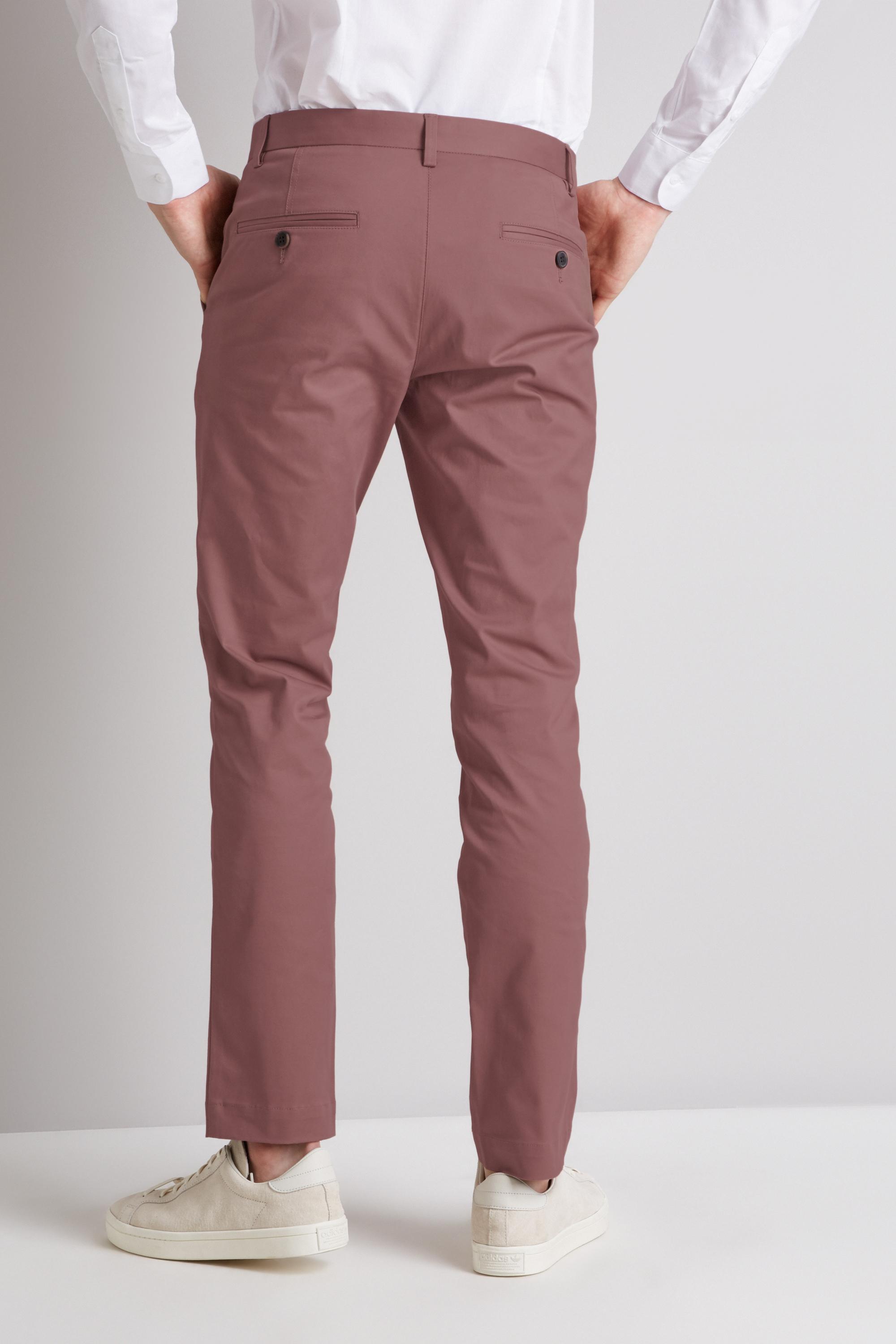 dusty pink chinos