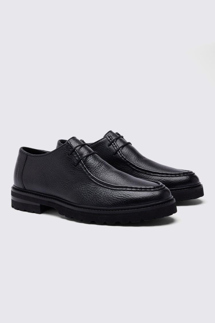 Moss Hackney Leather Chunky Shoe in Black for Men Lyst UK