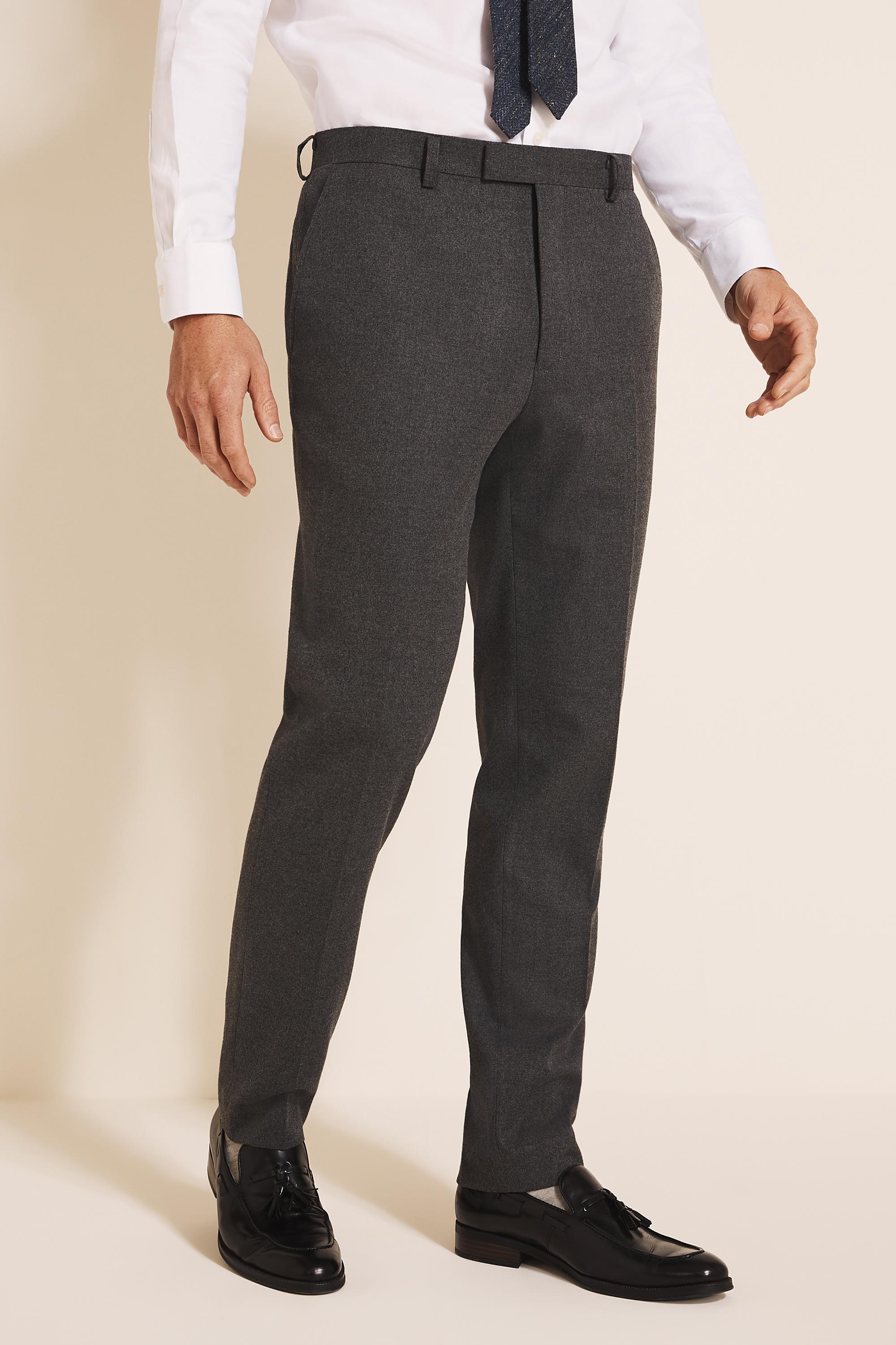 blue flannel trousers