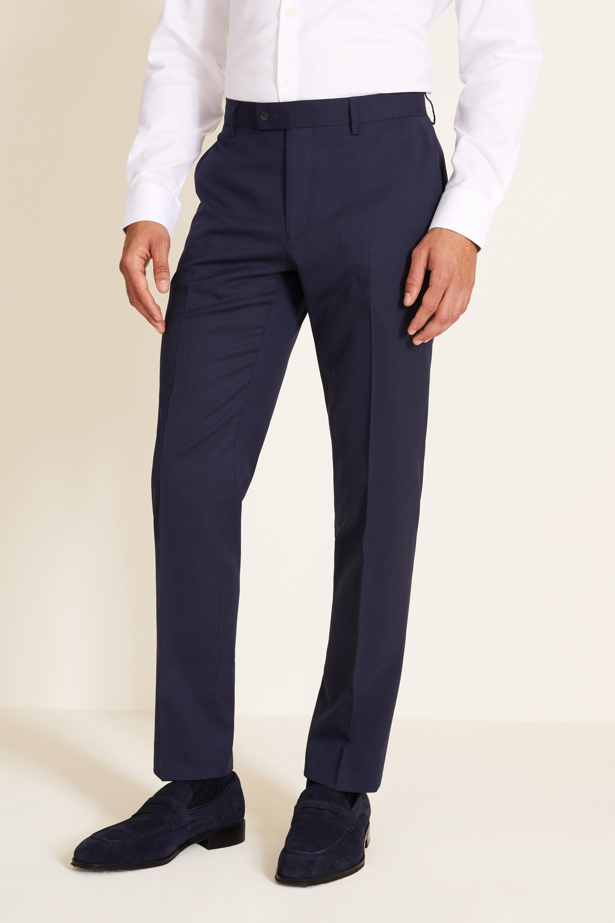 Ted Baker Wool Tailored Fit Navy Pindot 