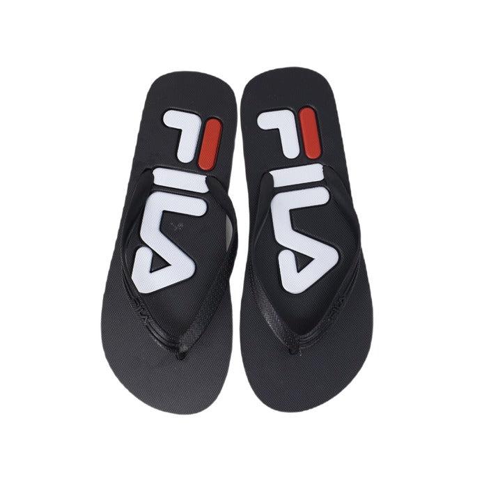 fila black slippers