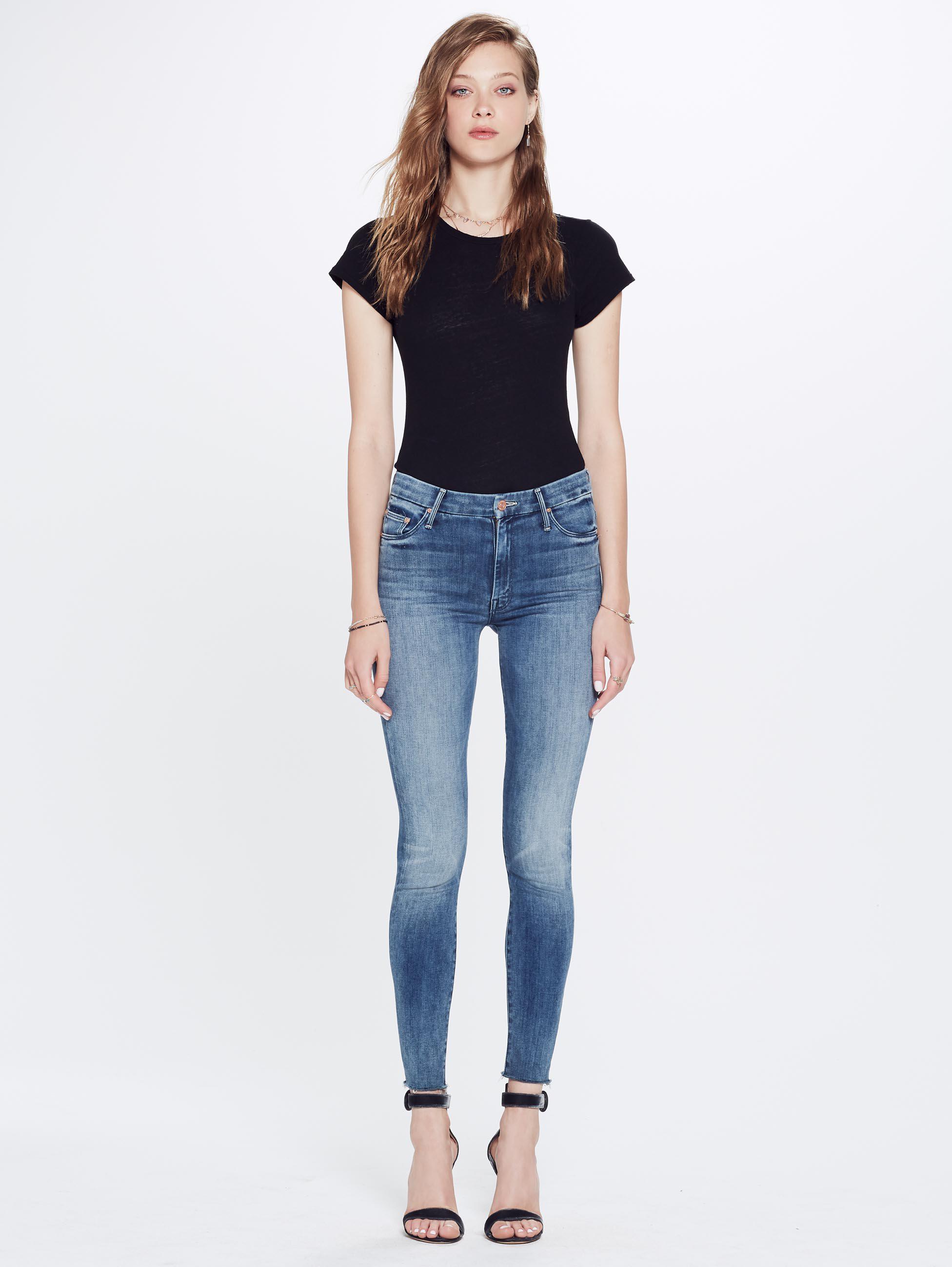 Mother Denim High Waisted Ankle We Keep in Blue Lyst