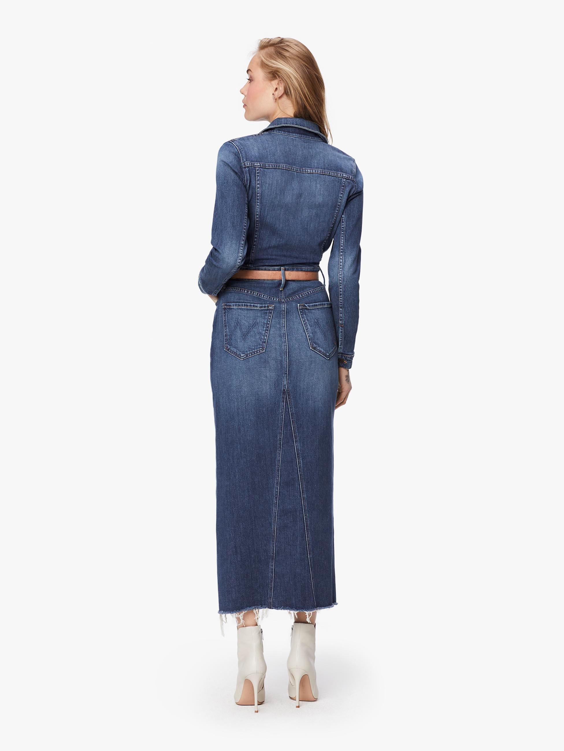 mother cover up denim dress