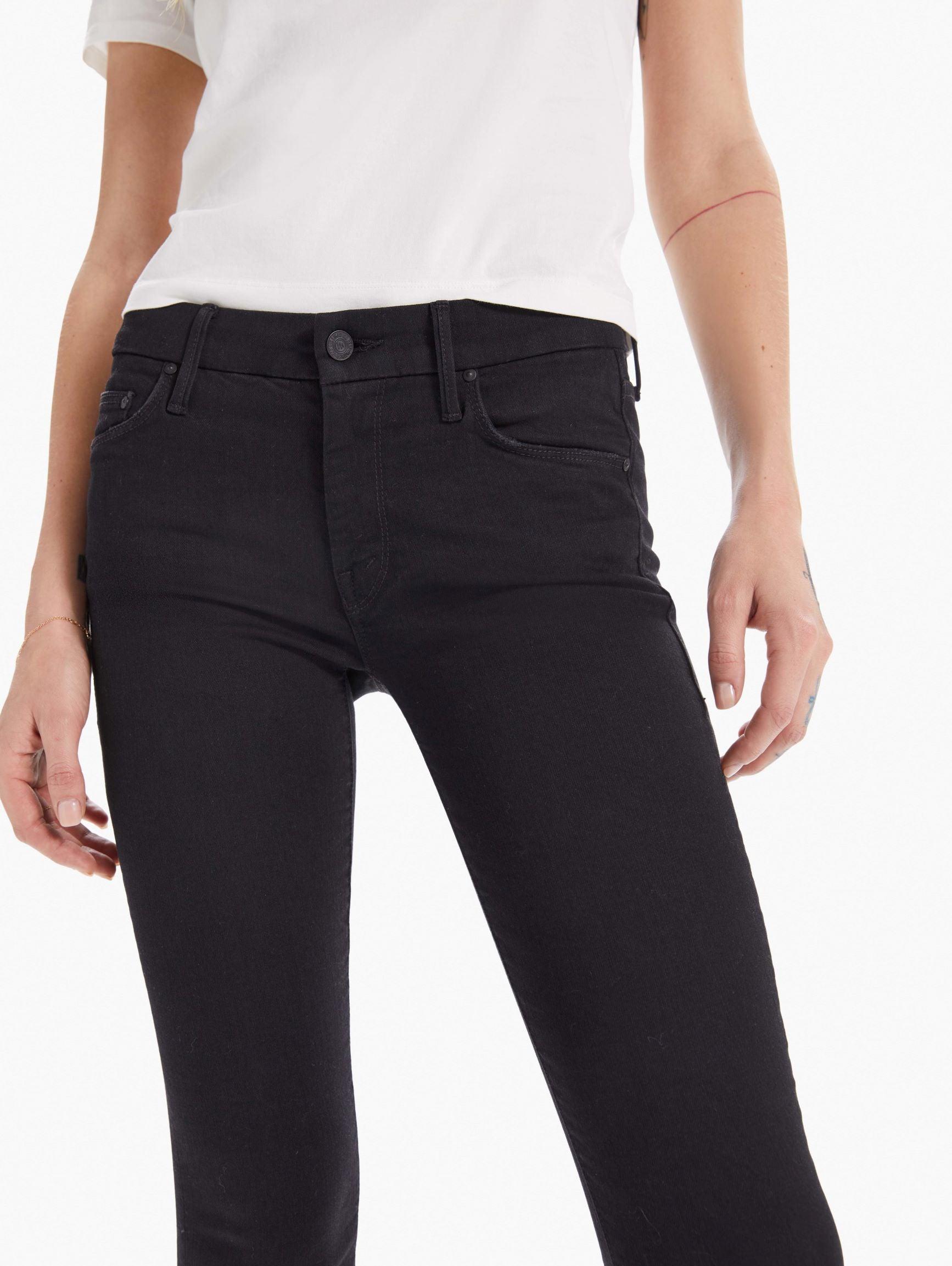 Mother Denim The Looker in Black - Lyst