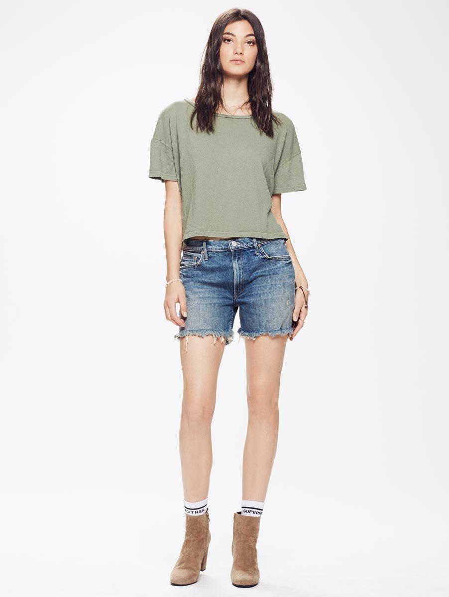 mother jean shorts