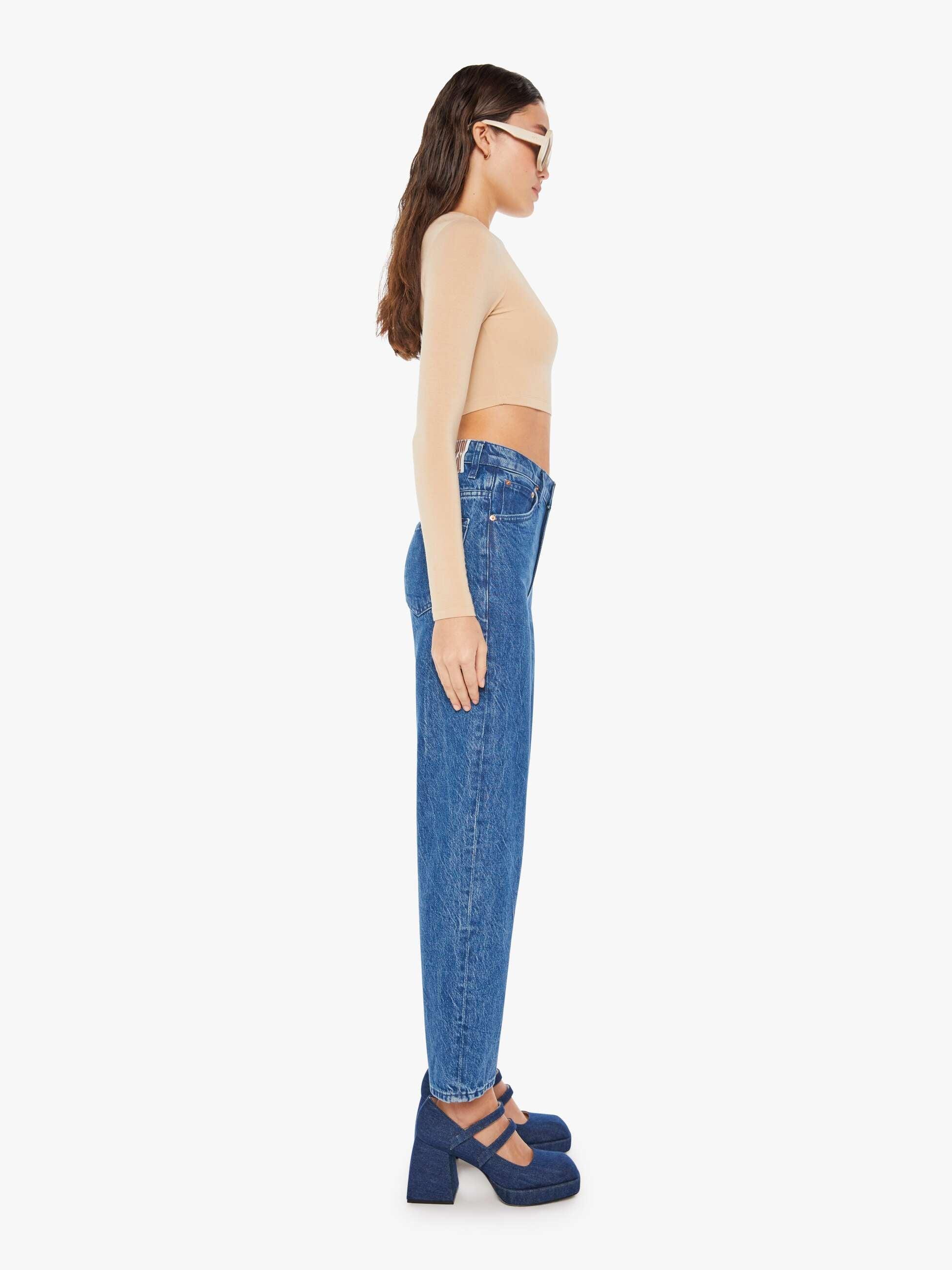 パンツ MOTHER SNACKS HW DOUBLE STACK ANKLE 25 MOTHER SNACKS! High Waisted Double Stack Ankle in Just A