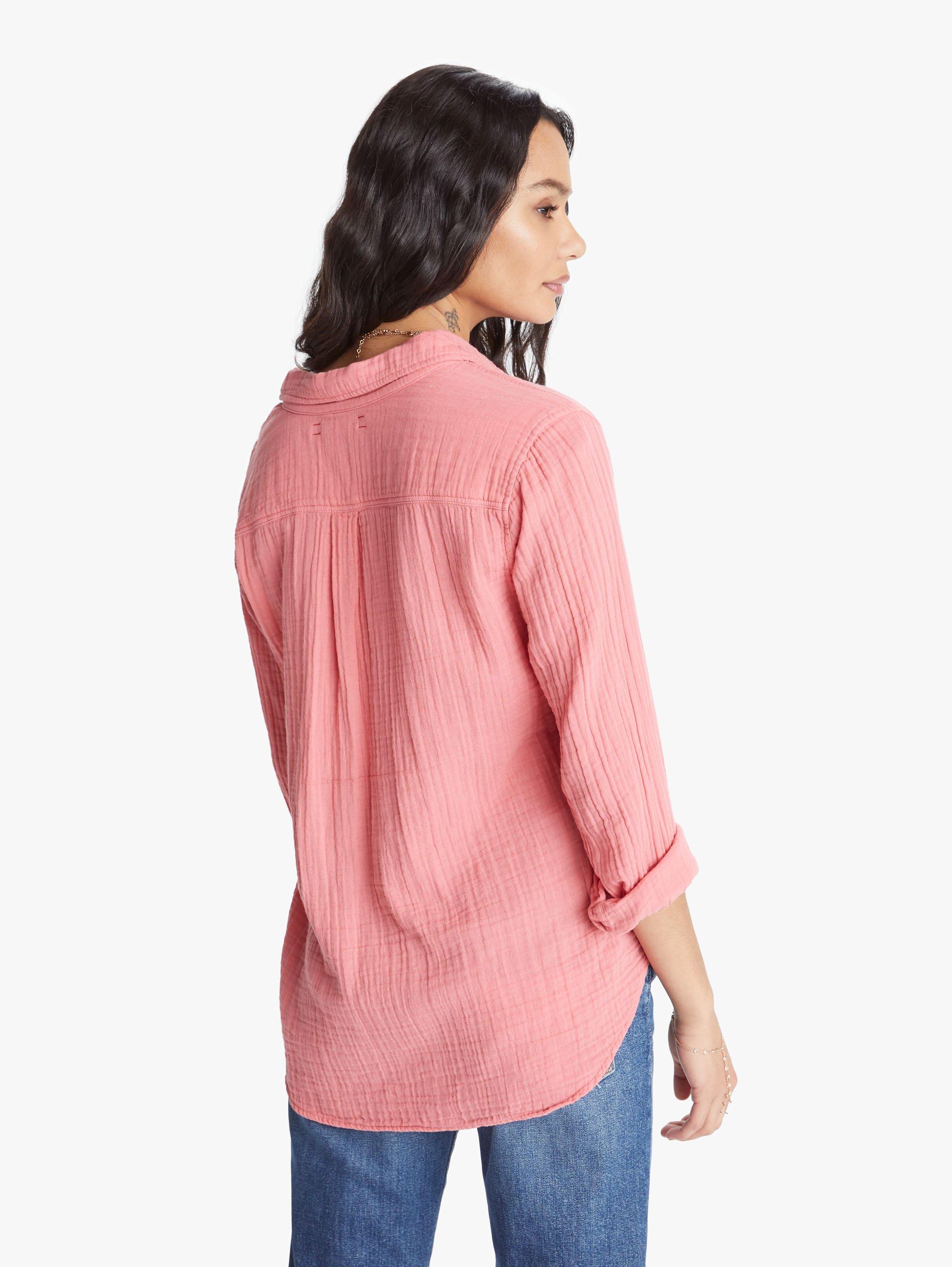 Xirena Cotton Scout Chelsea Gauze Shirt Frisbee in Pink Lyst