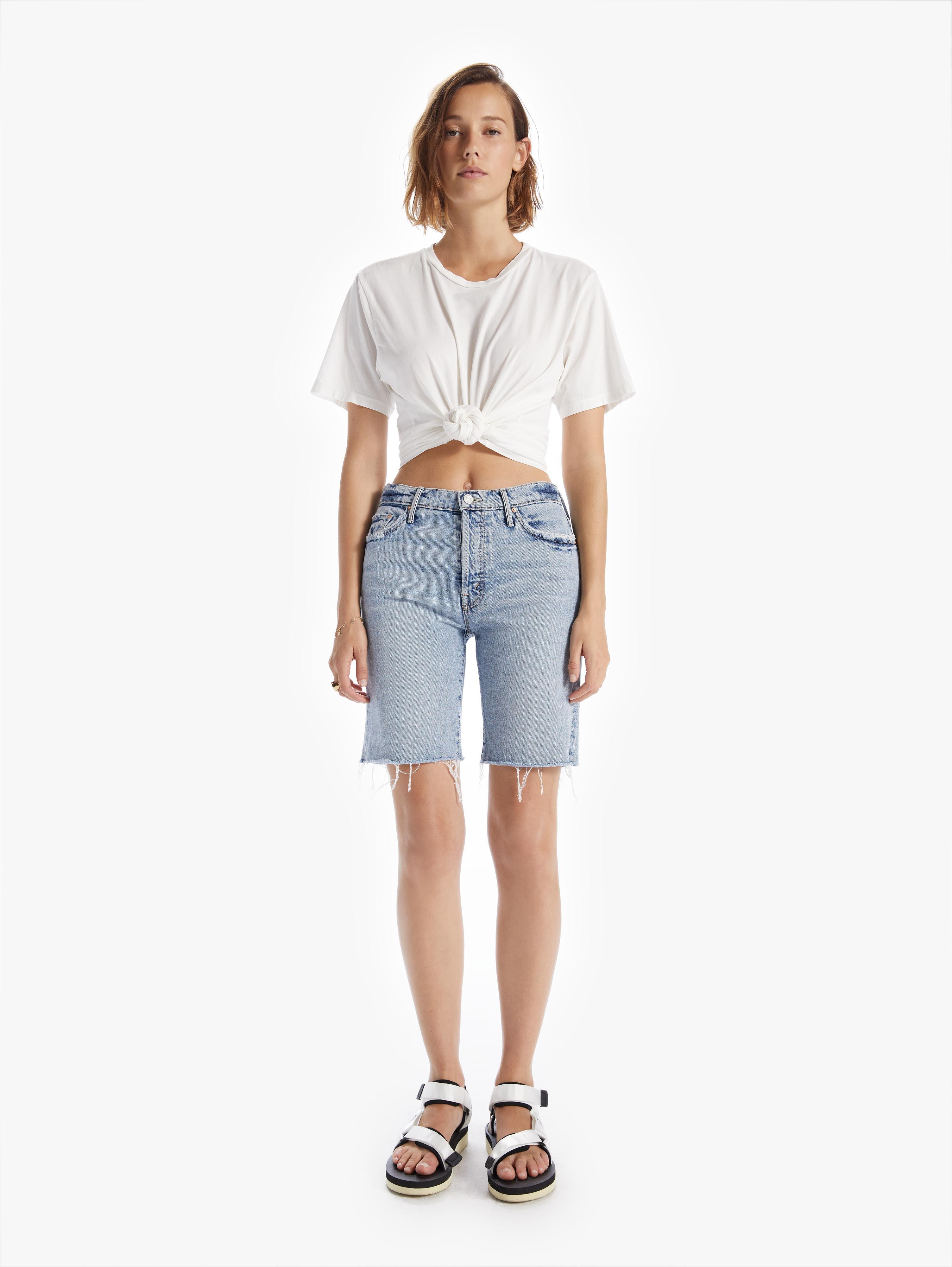 Mother Denim The Trickster Short Fray 