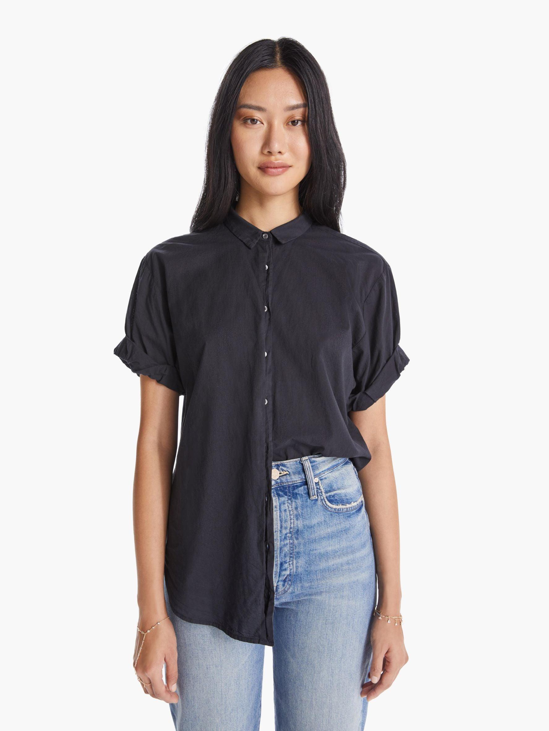 Xirena Cotton Channing Shirt in Black 