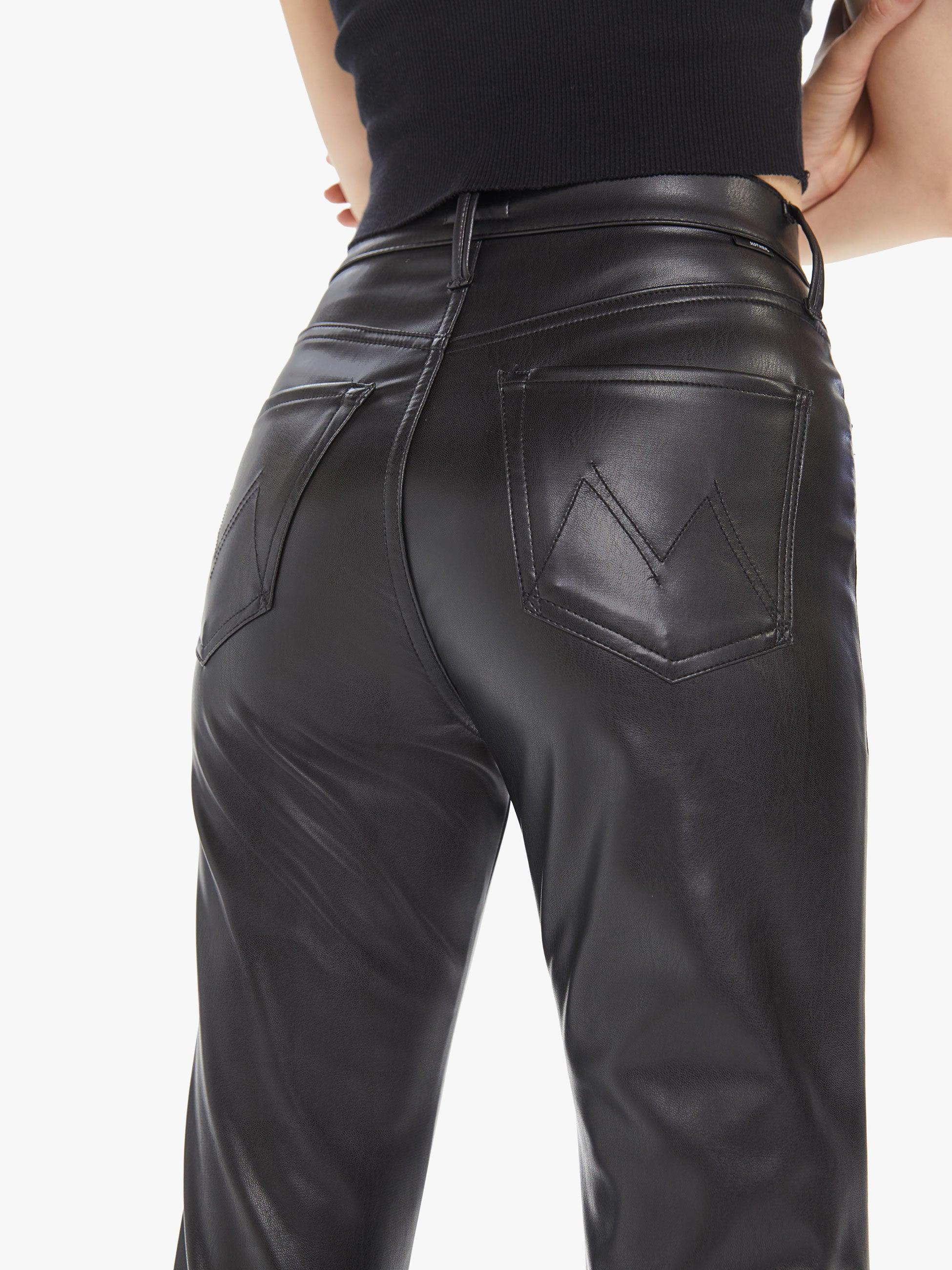 Mother High Waisted Rider Ankle in Black