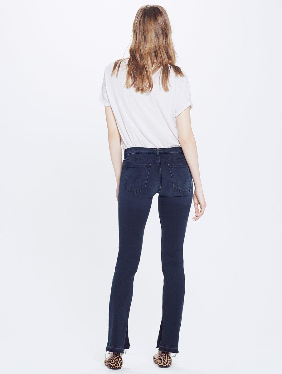 Mother Denim Rascal Slit Undone Hem in 