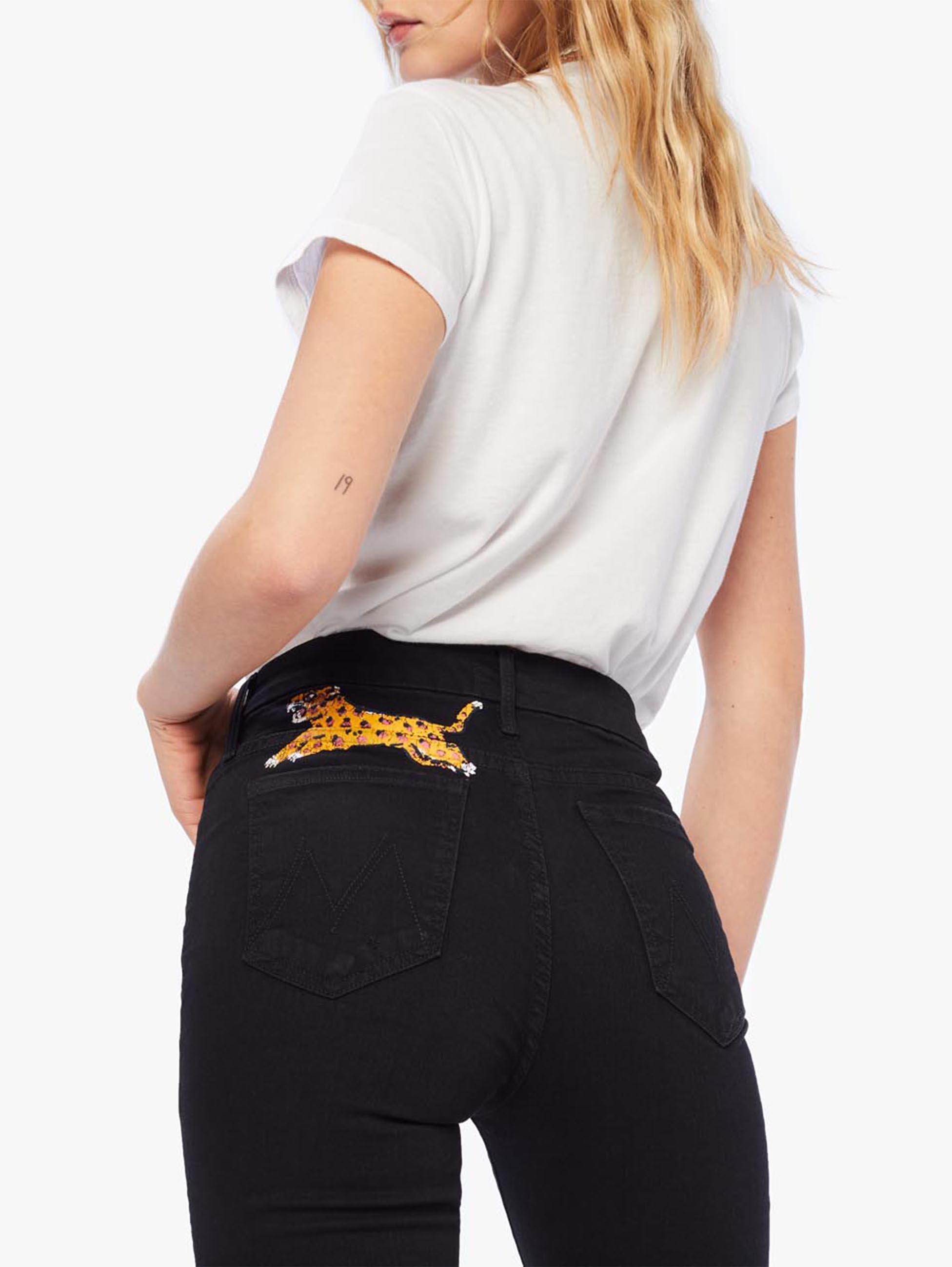 mother denim leopard