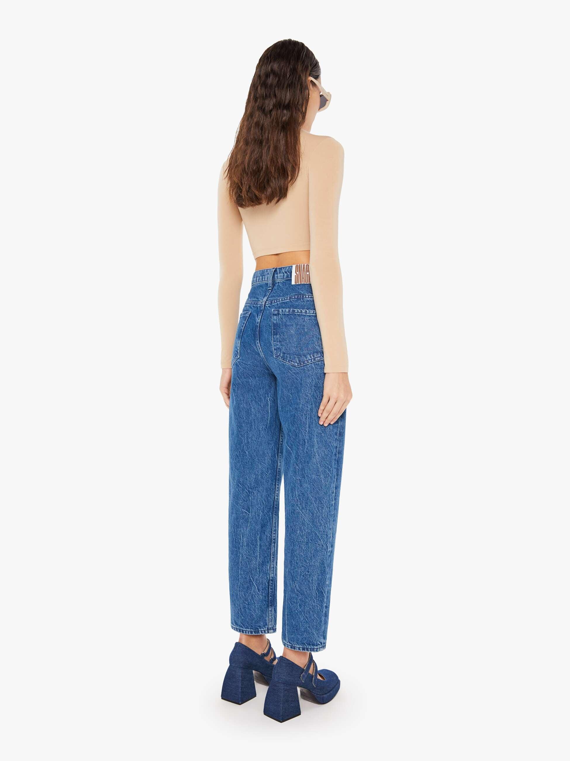 パンツ MOTHER SNACKS HW DOUBLE STACK ANKLE 24 MOTHER SNACKS! High Waisted Double Stack Ankle in Just A